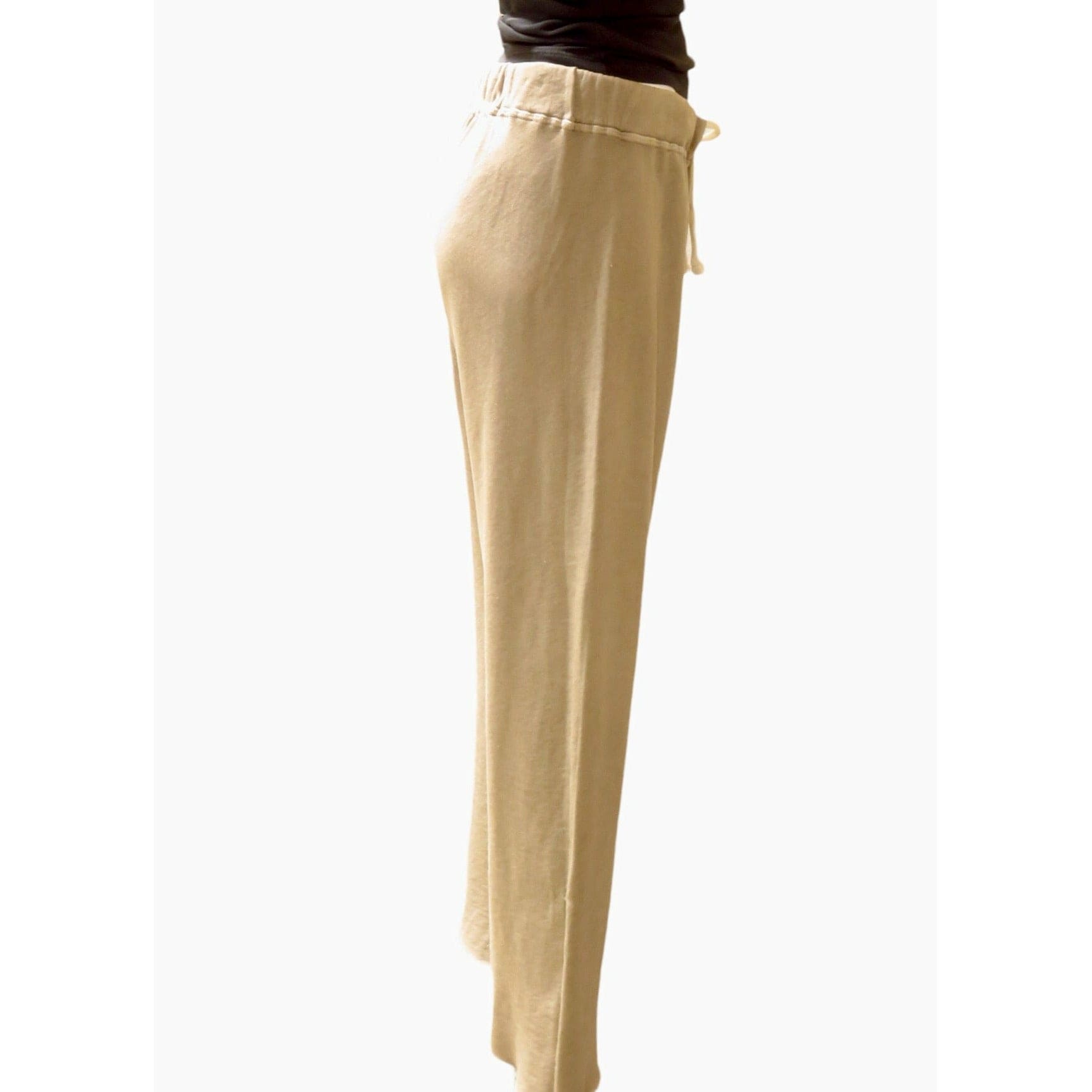 Apparel & Accessories James Perse Vintage Fleece Cutoff Sweatpant - Relaxed French Terry Lounge White Smoke