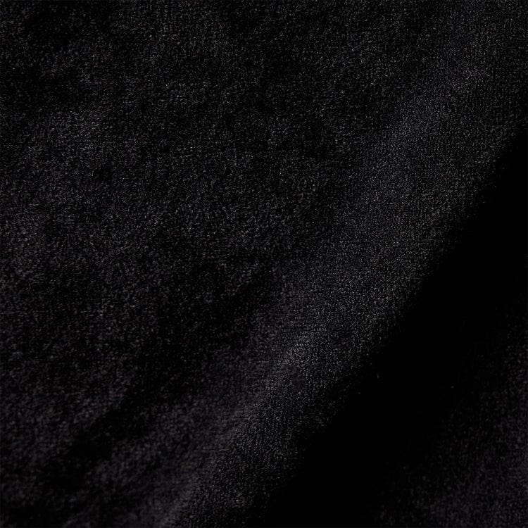 Dresses James Perse Stretch Velvet V Neck Dress - Fitted Long Sleeve Black
