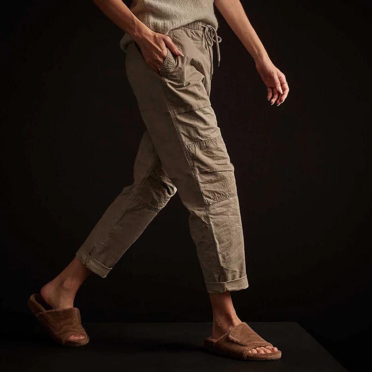 Pants James Perse Reinforced Combat Pant - Supima Cotton Elastic Waist Black