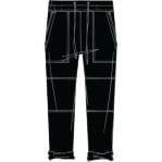 Pants James Perse Utility Pant - Stretch Supima Poplin Black