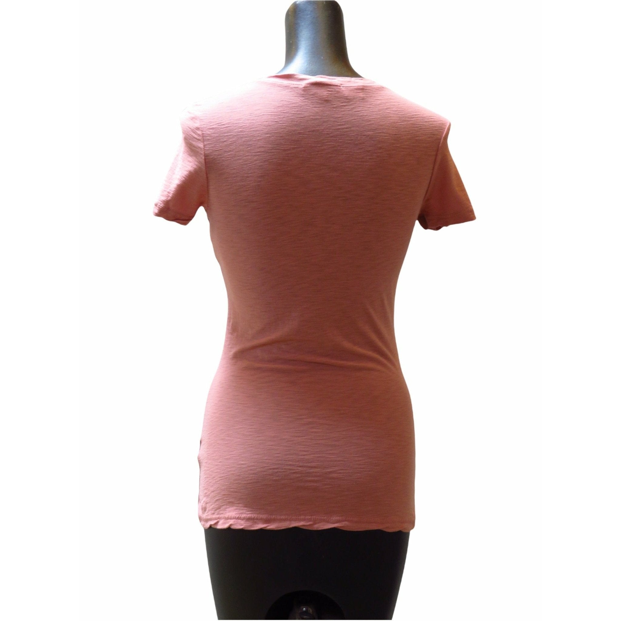 Shirts & Tops James Perse Casual V-Neck Tee - Cotton Slub Top Sienna
