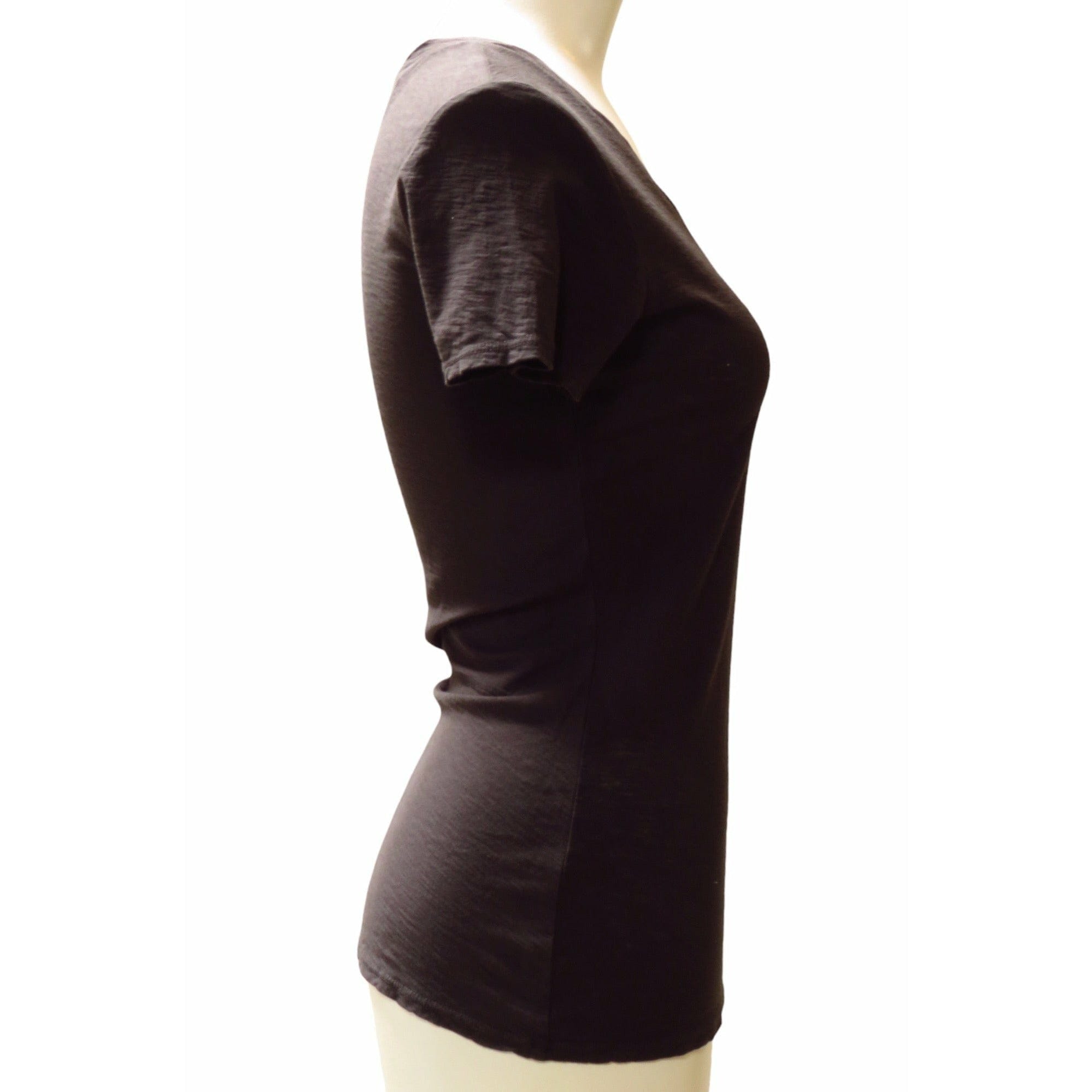 Shirts & Tops James Perse Casual V-Neck Tee - Everyday Cotton Basic Black