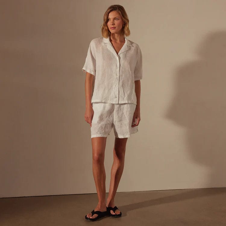 Shirts & Tops James Perse Cotton Twill Boxy Shirt - Relaxed Fit Dim Gray