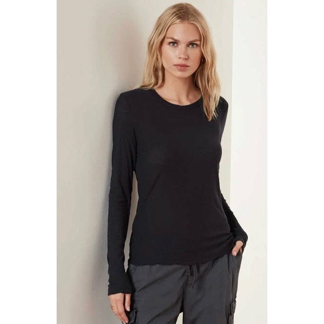 Shirts & Tops James Perse Long Sleeve Crew Tee - Classic Cotton Layering Top Dark Slate Gray