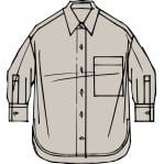 Shirts & Tops James Perse Oversized Shirt - 100% Linen Garment Dyed White Smoke