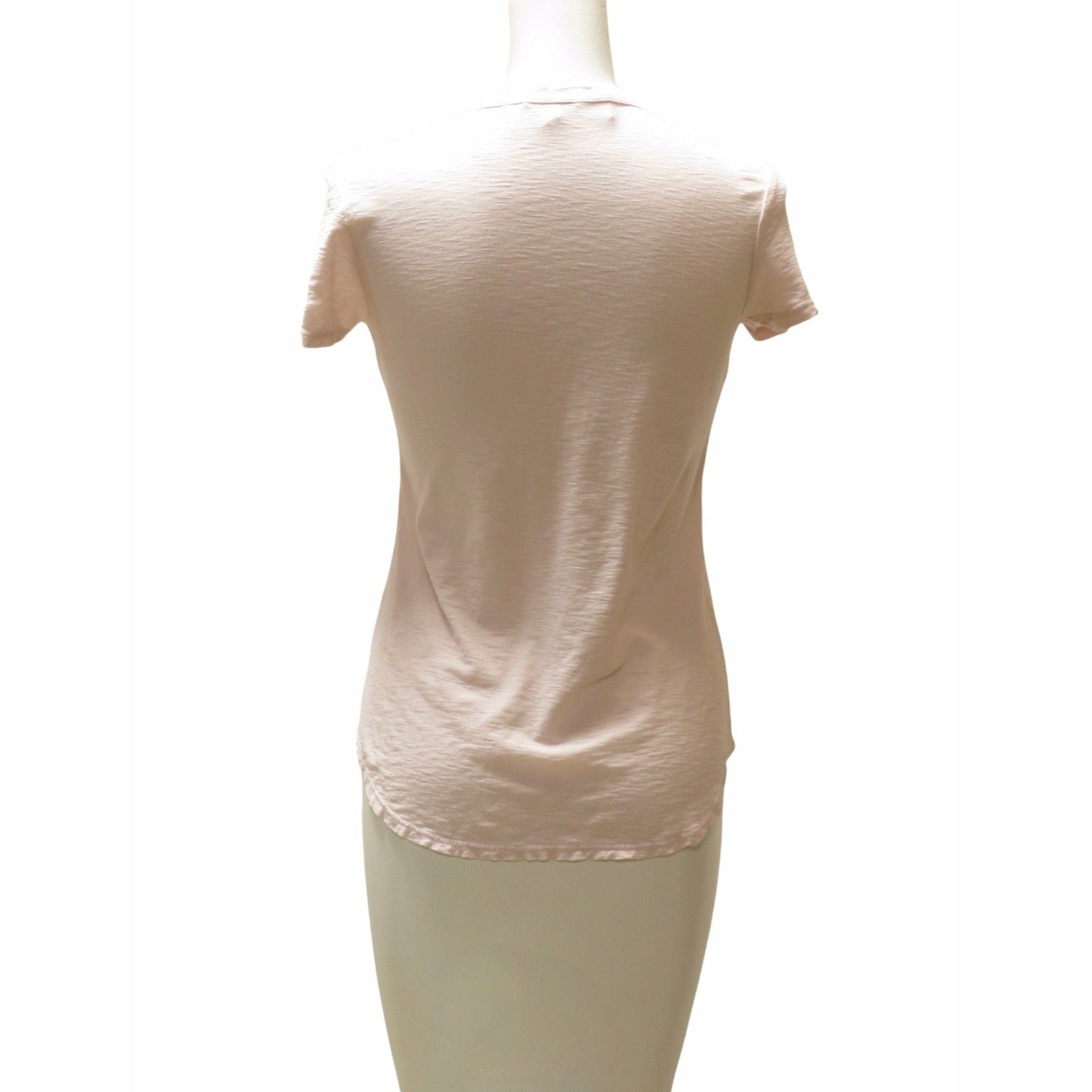 Shirts & Tops James Perse Sheer Slub Crew Neck Tee - Fitted Cotton Top White Smoke