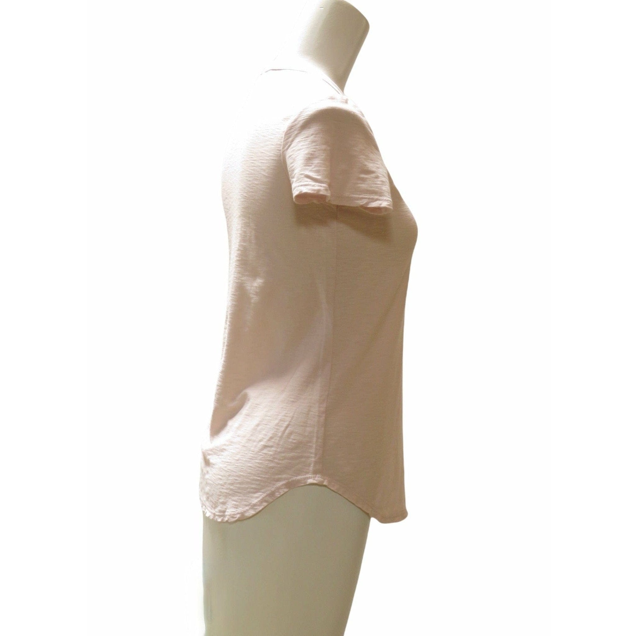 Shirts & Tops James Perse Sheer Slub Crew Neck Tee - Fitted Cotton Top White Smoke