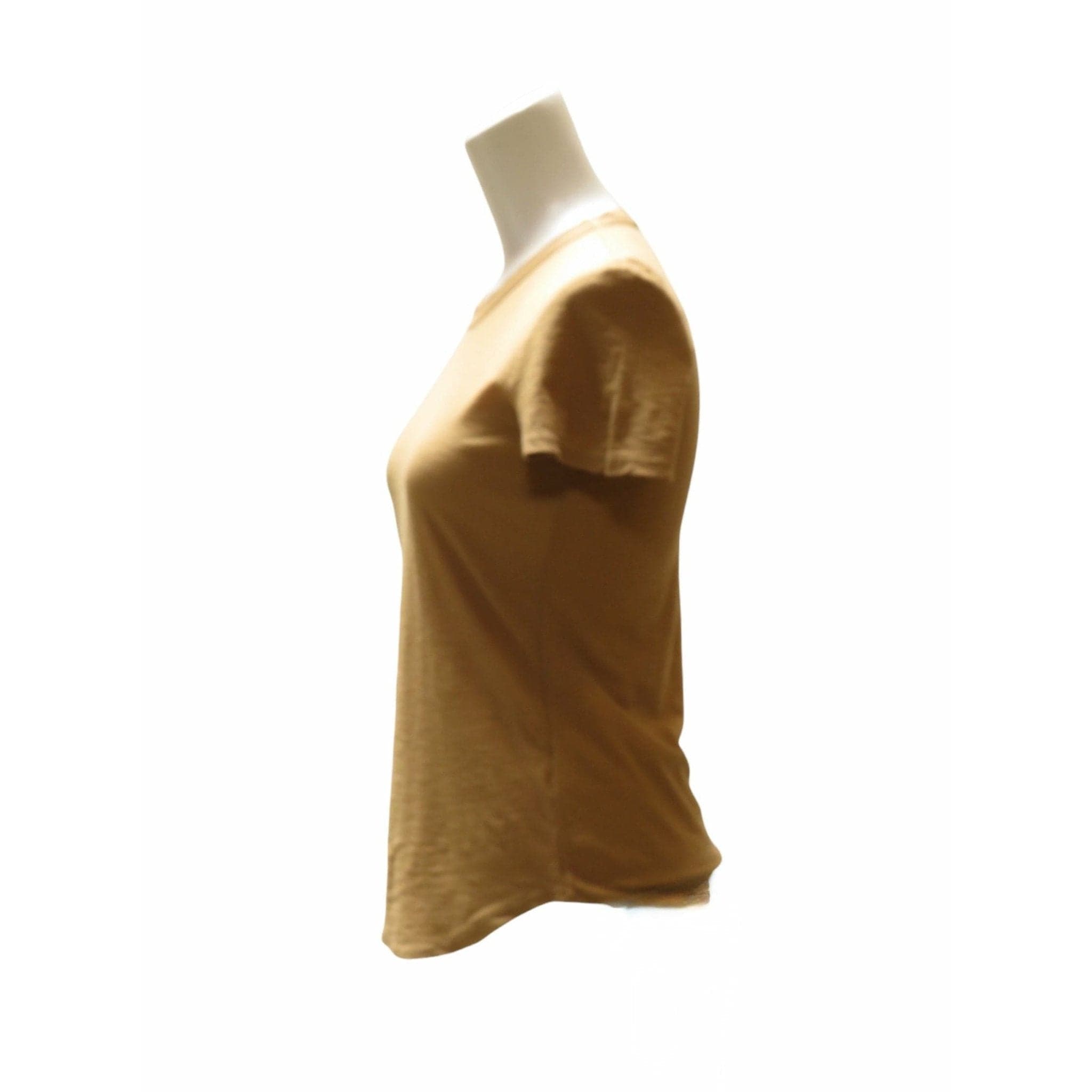 Shirts & Tops James Perse Sheer Slub Crew Neck Tee - Fitted Cotton Top Saddle Brown