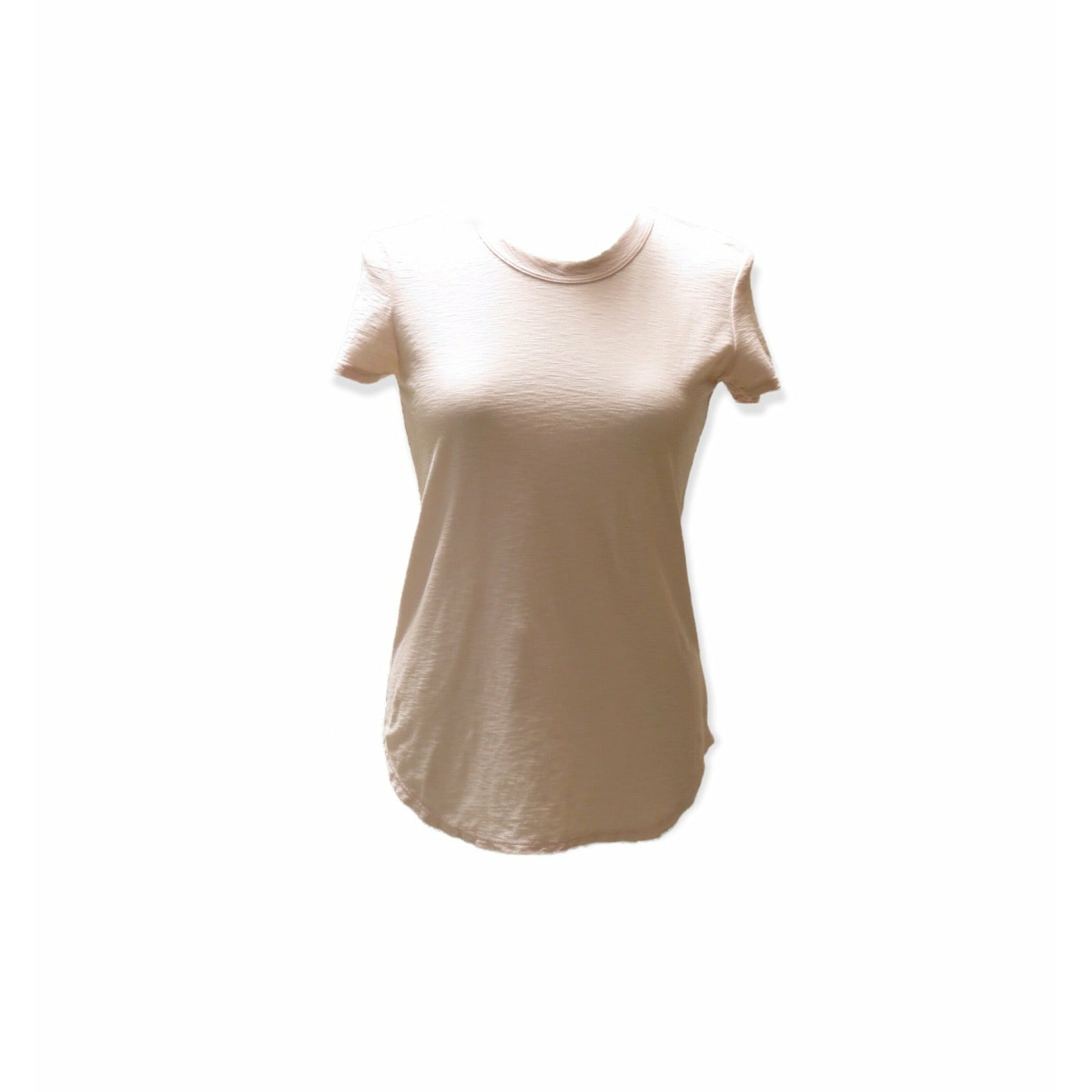 Shirts & Tops James Perse Sheer Slub Crew Neck Tee - Fitted Cotton Top Dim Gray