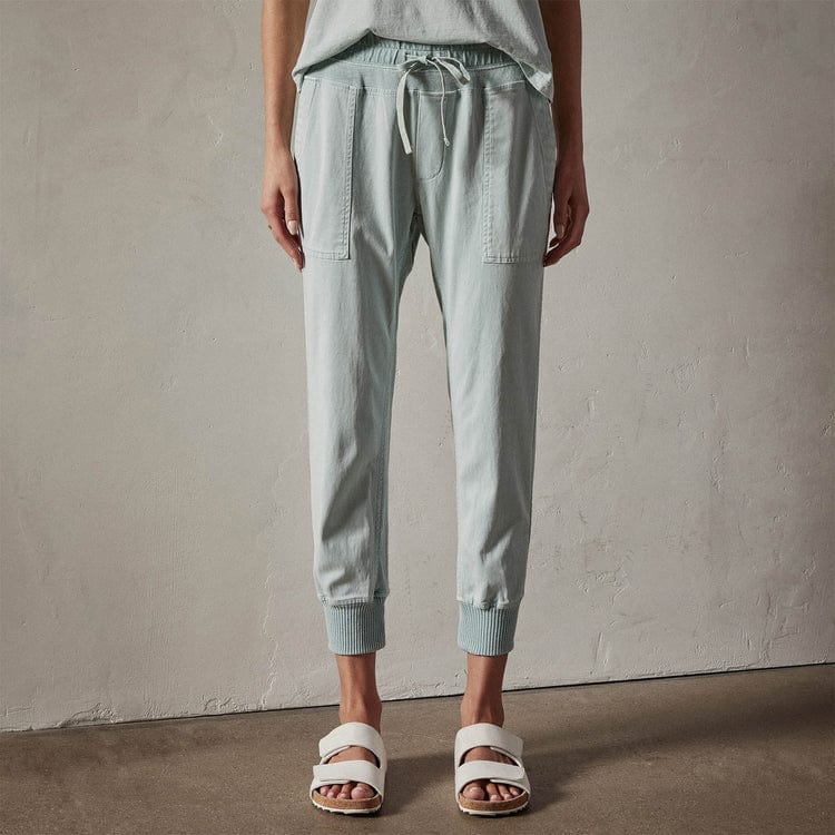 Women's T-shirts James Perse Mixed Media Pant - Cotton Elastic Waist Rosy Brown
