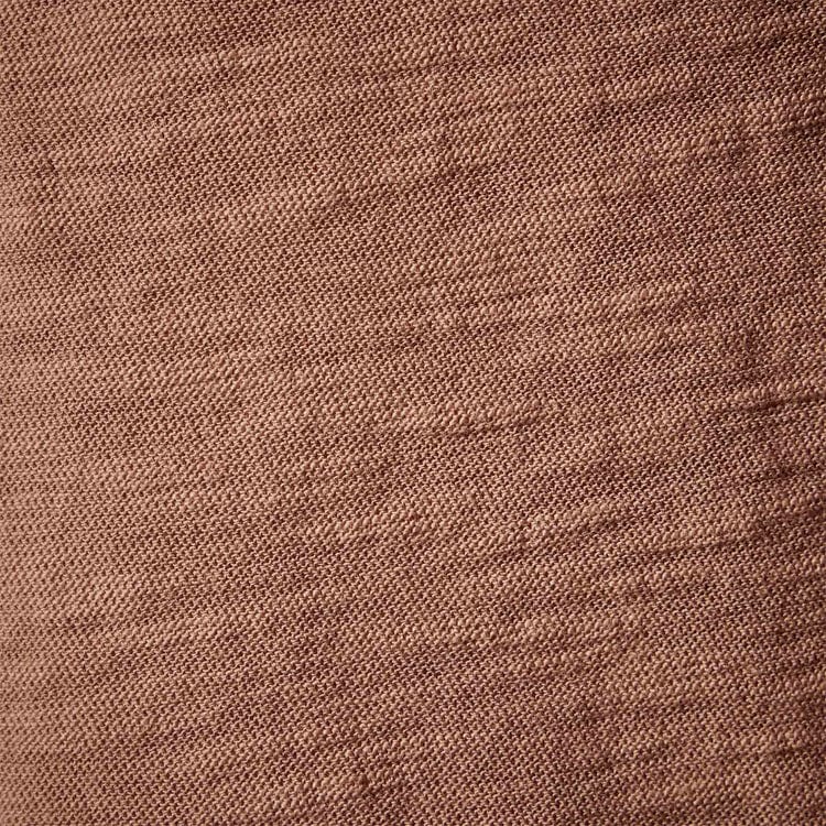 women T-Shirt James Perse Sheer Slub V Neck Tee - Fitted Cotton Slub Sienna