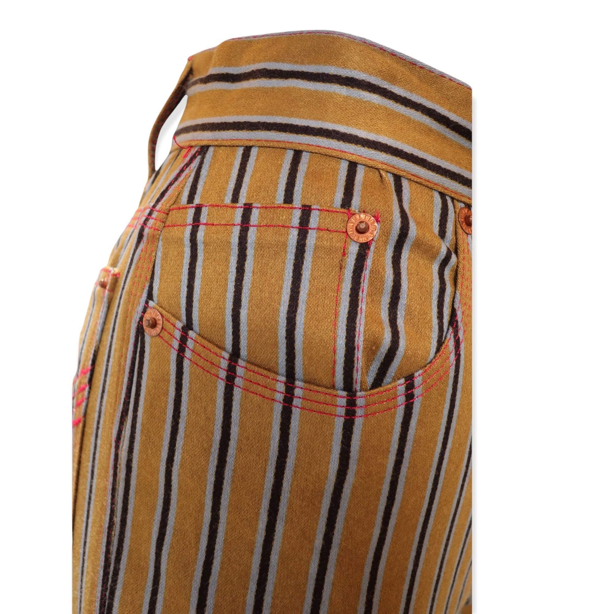 Pants Jean Paul Gaultier Striped Jeans White Smoke