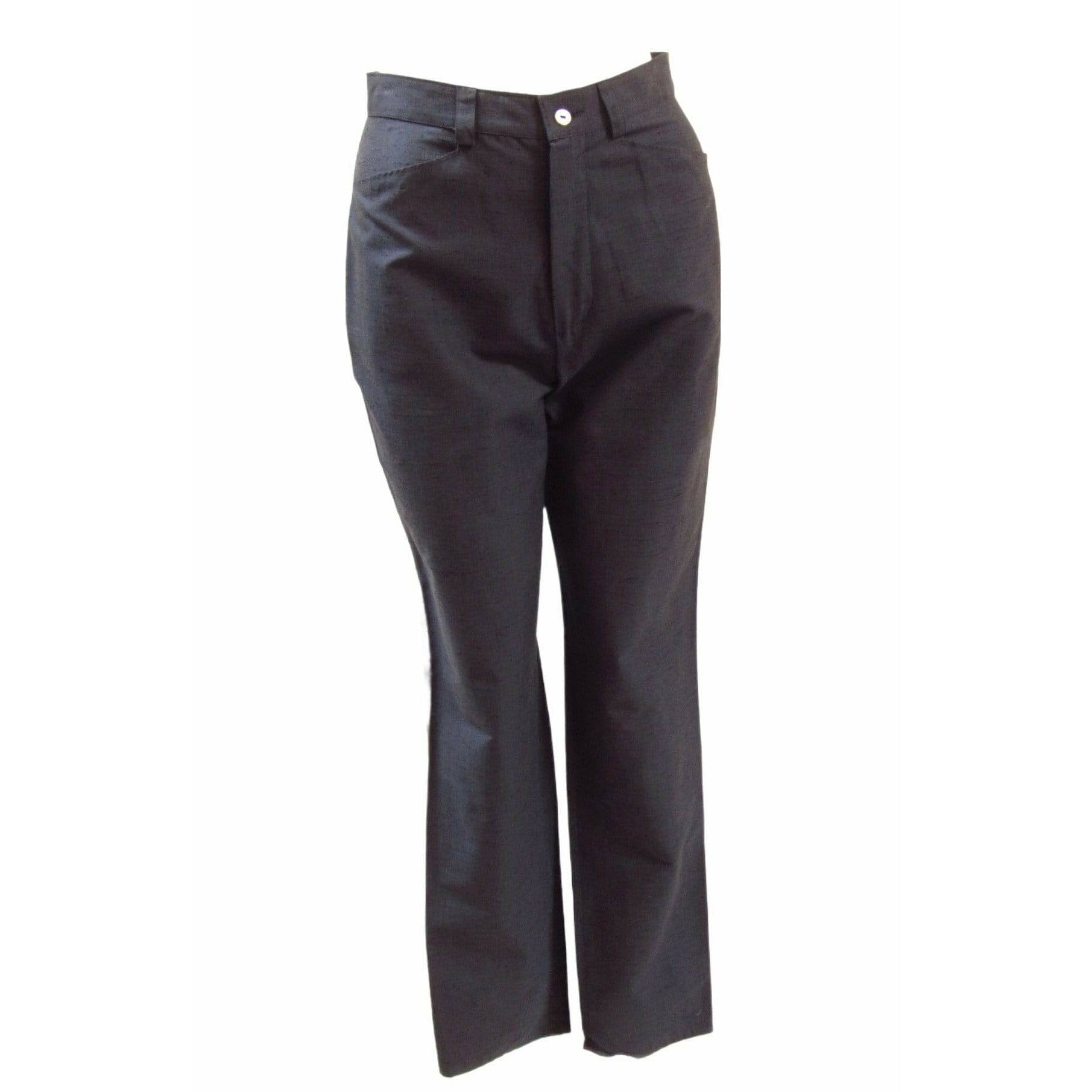 Pants Jean Paul Gaultier Classique Pants - Blue Cotton Rayon Blend Dark Slate Gray