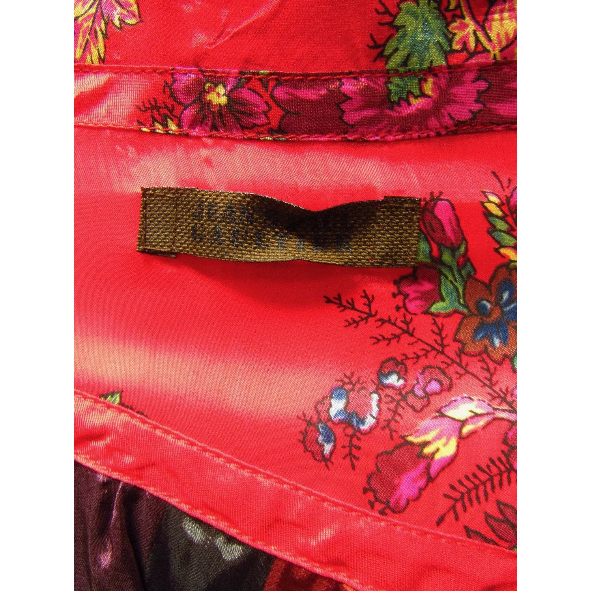 Skirts Jean Paul Gaultier Floral Tiered Skirt - Red Multi Layered Firebrick