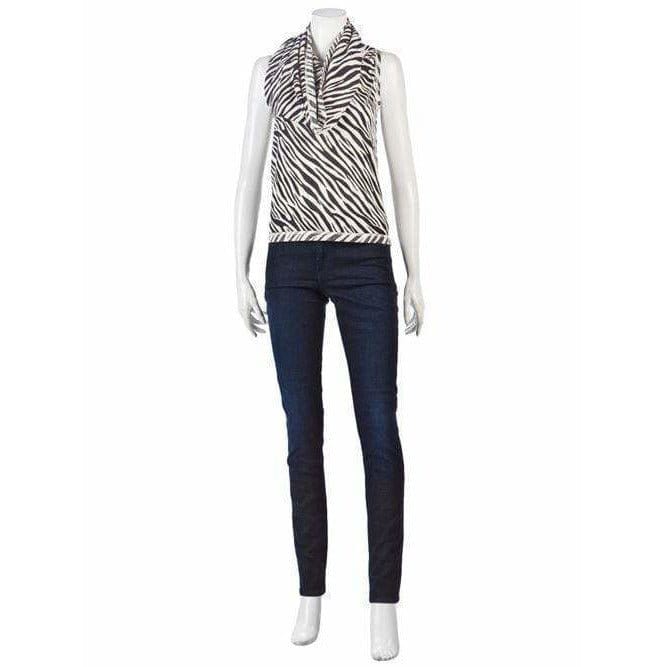 Shirts & Tops Junya Watanabe Zebra Top - Graphic Animal Print White Smoke