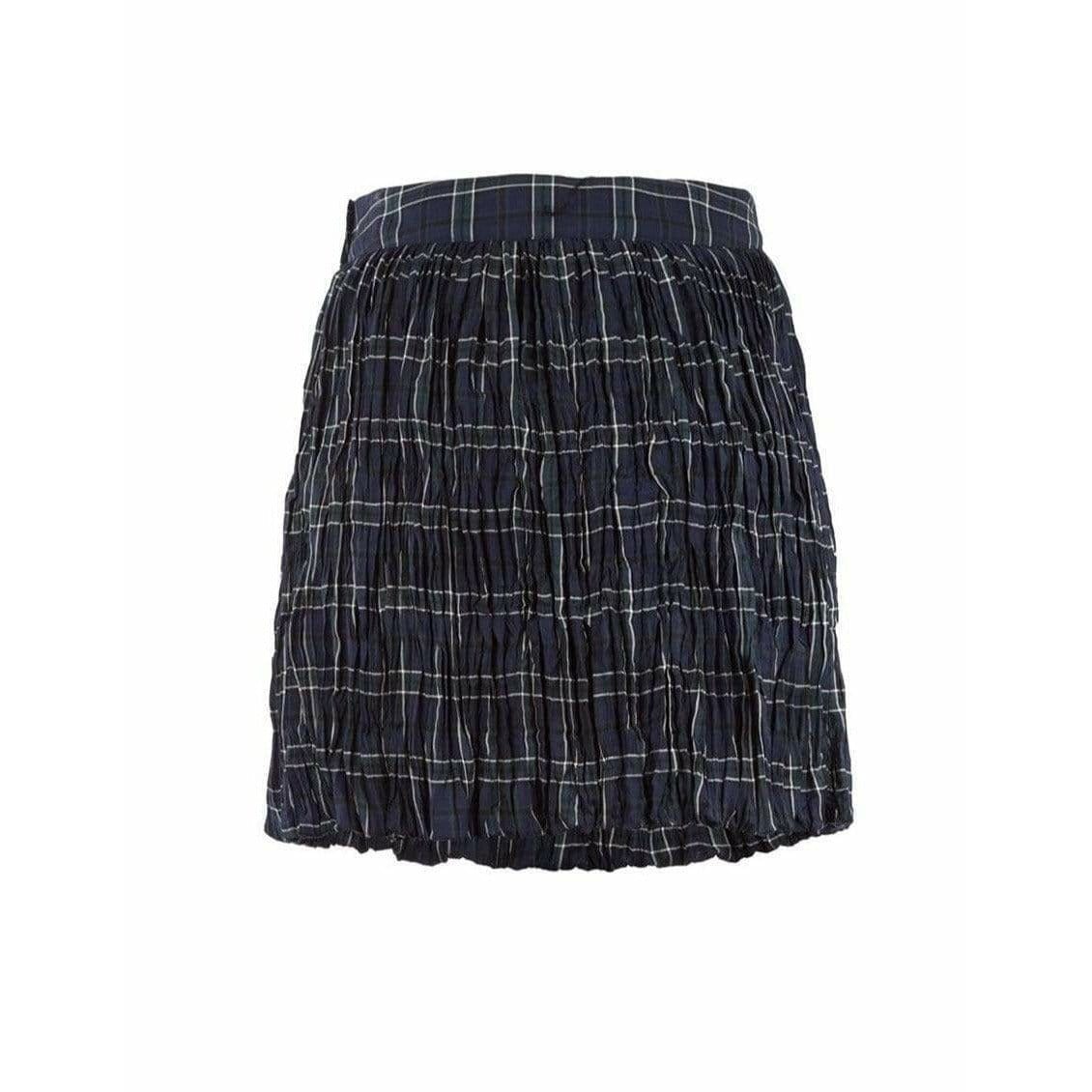Skirts Junya Watanabe Plaid Crinkle Skirt - CDG Tartan Midi Dark Slate Gray