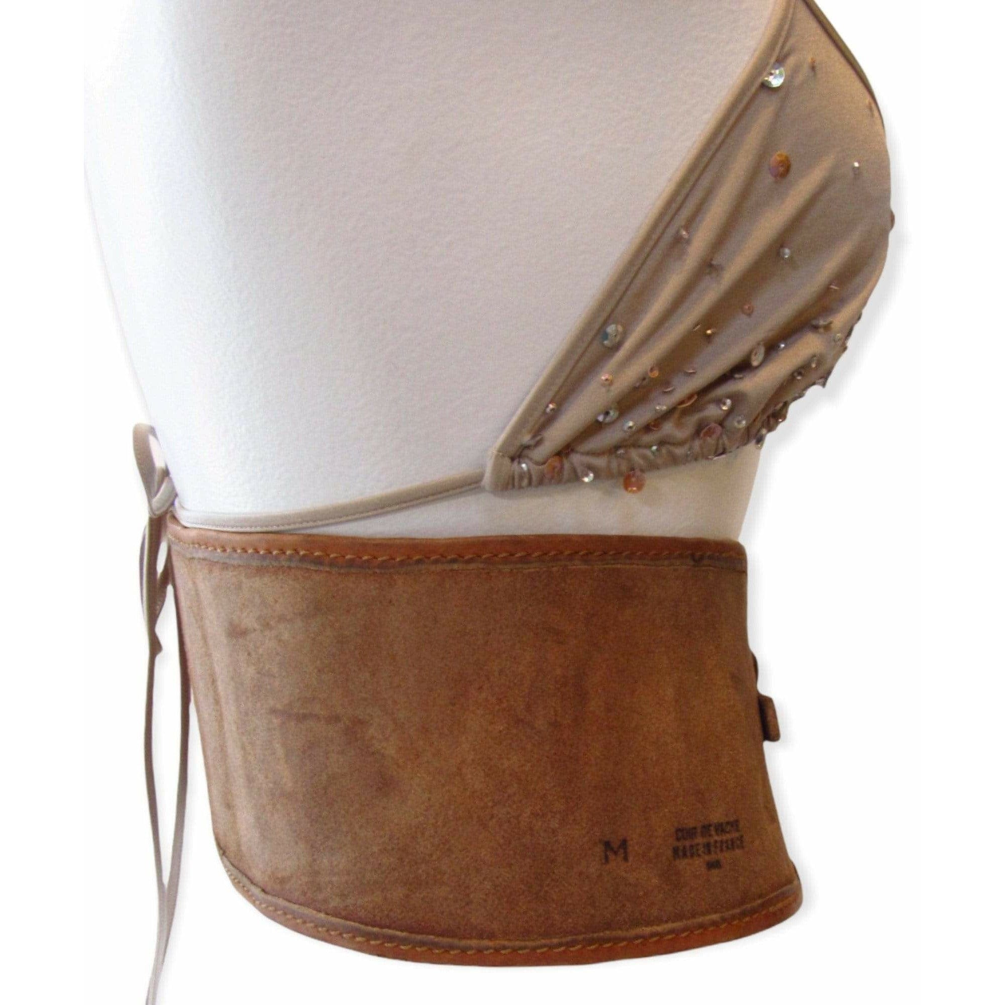 Belts Maison Martin Margiela Brown Cuir de Vache Belt - Cowhide Brown Rugged Sienna