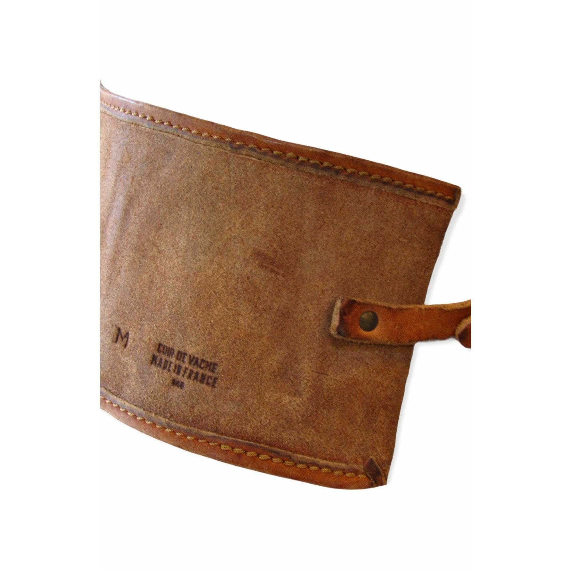 Belts Maison Martin Margiela Brown Cuir de Vache Belt - Cowhide Brown Rugged Saddle Brown