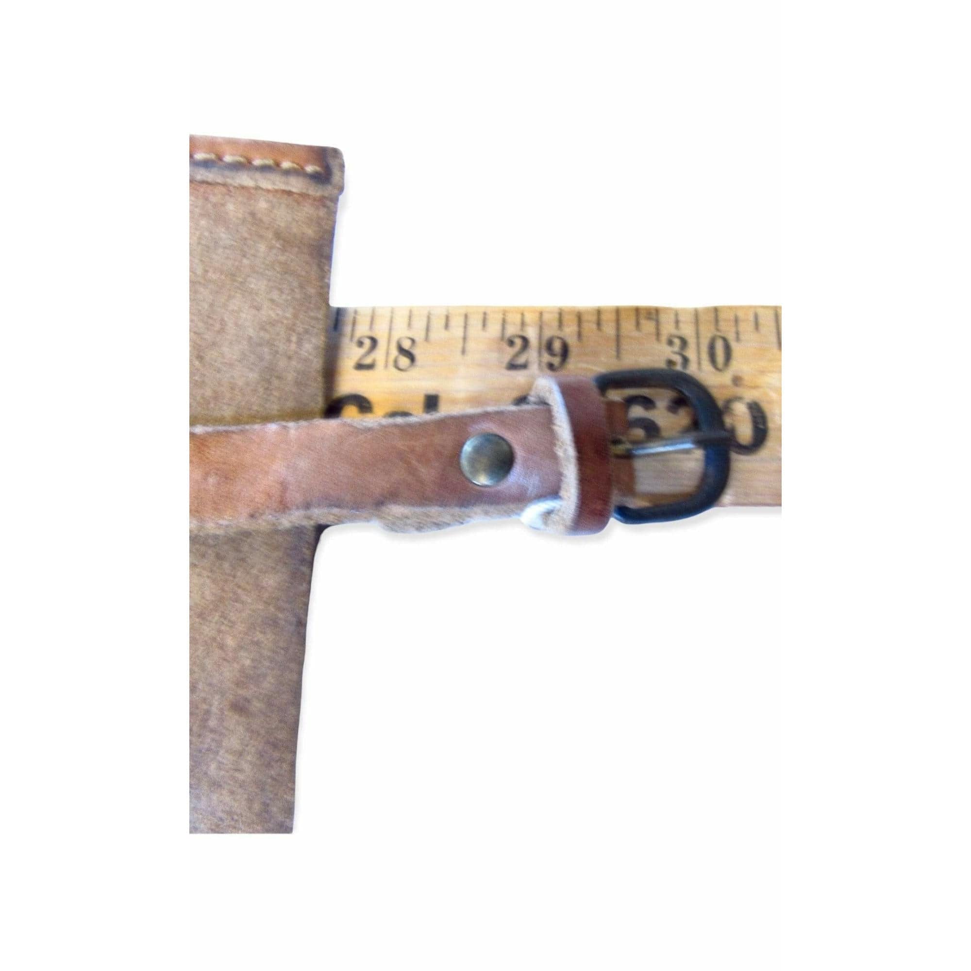Belts Maison Martin Margiela Brown Cuir de Vache Belt - Cowhide Brown Rugged Rosy Brown