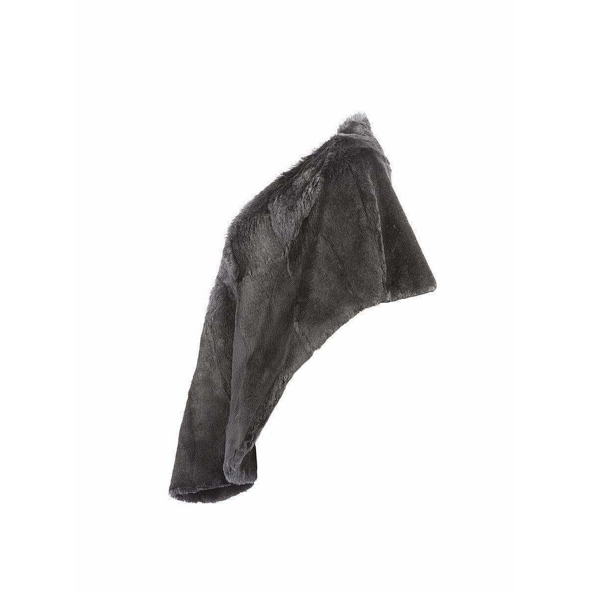 Coats & Jackets Maison Martin Margiela Vintage Fur Poncho - Fur Silk-Lined Loose Fit Dark Slate Gray