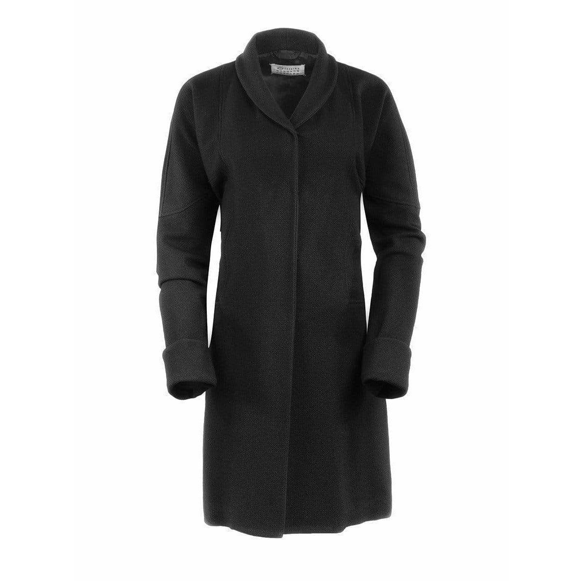Coats & Jackets Maison Martin Margiela Vintage Shawl Coat - Wool Single-Breasted Black Dark Slate Gray