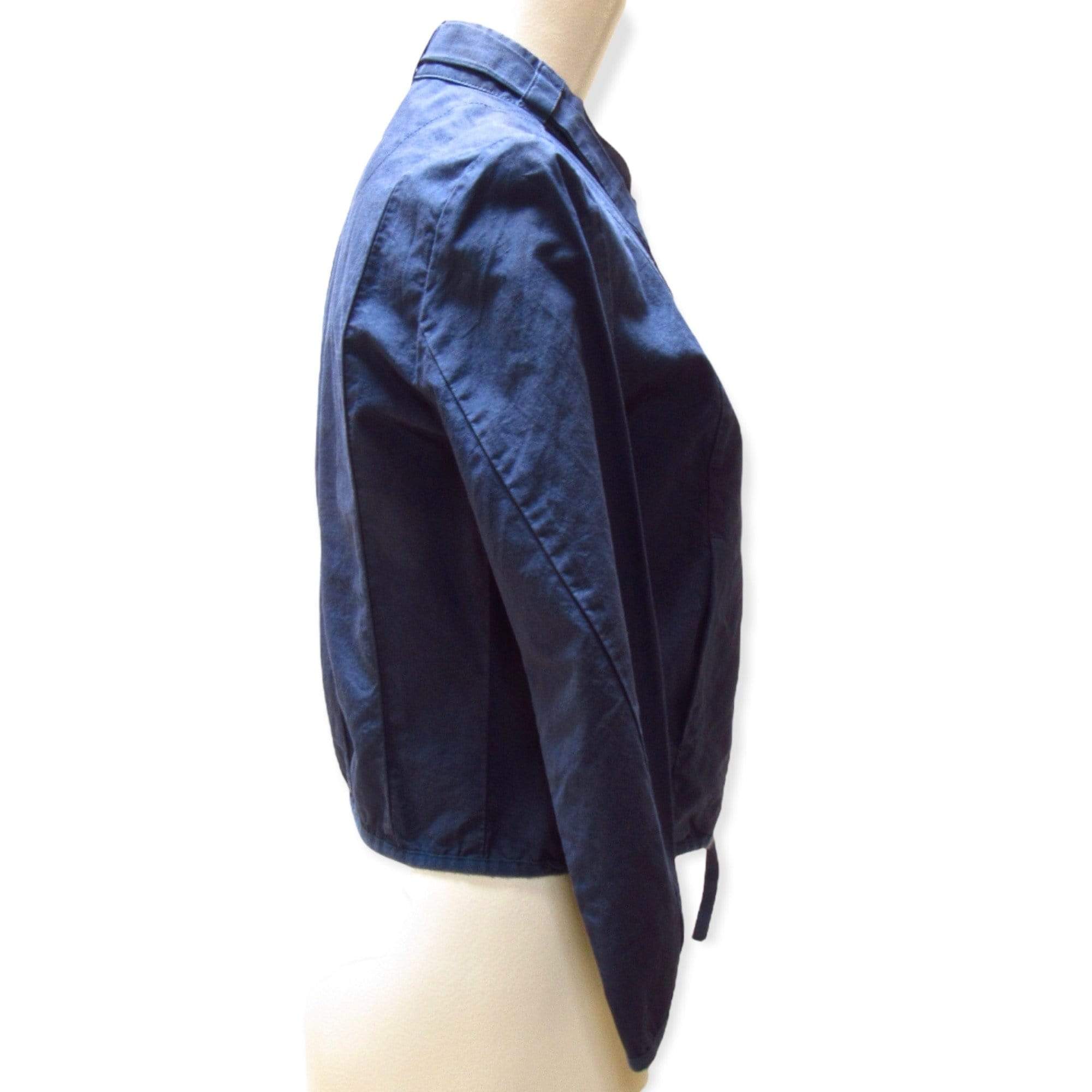 Coats & Jackets Maison Martin Margiela Cropped Jacket - Cotton Blue Zip-Front Light Gray