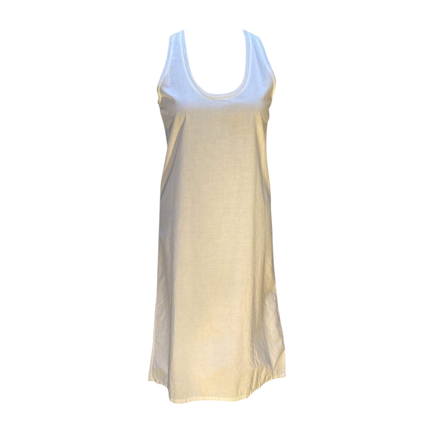 Dresses Maison Martin Margiela Long Tank Dress - Cotton Knee-Length White White Smoke