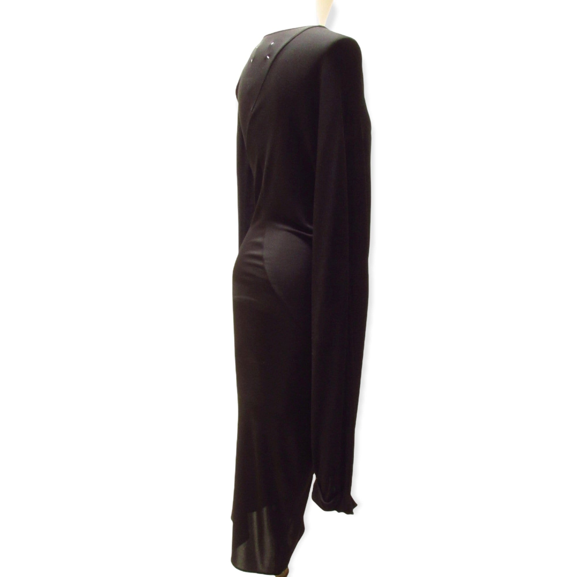 Dresses Maison Martin Margiela Black Diamond Dress - Viscose Bias Cut Diamond Pattern Black