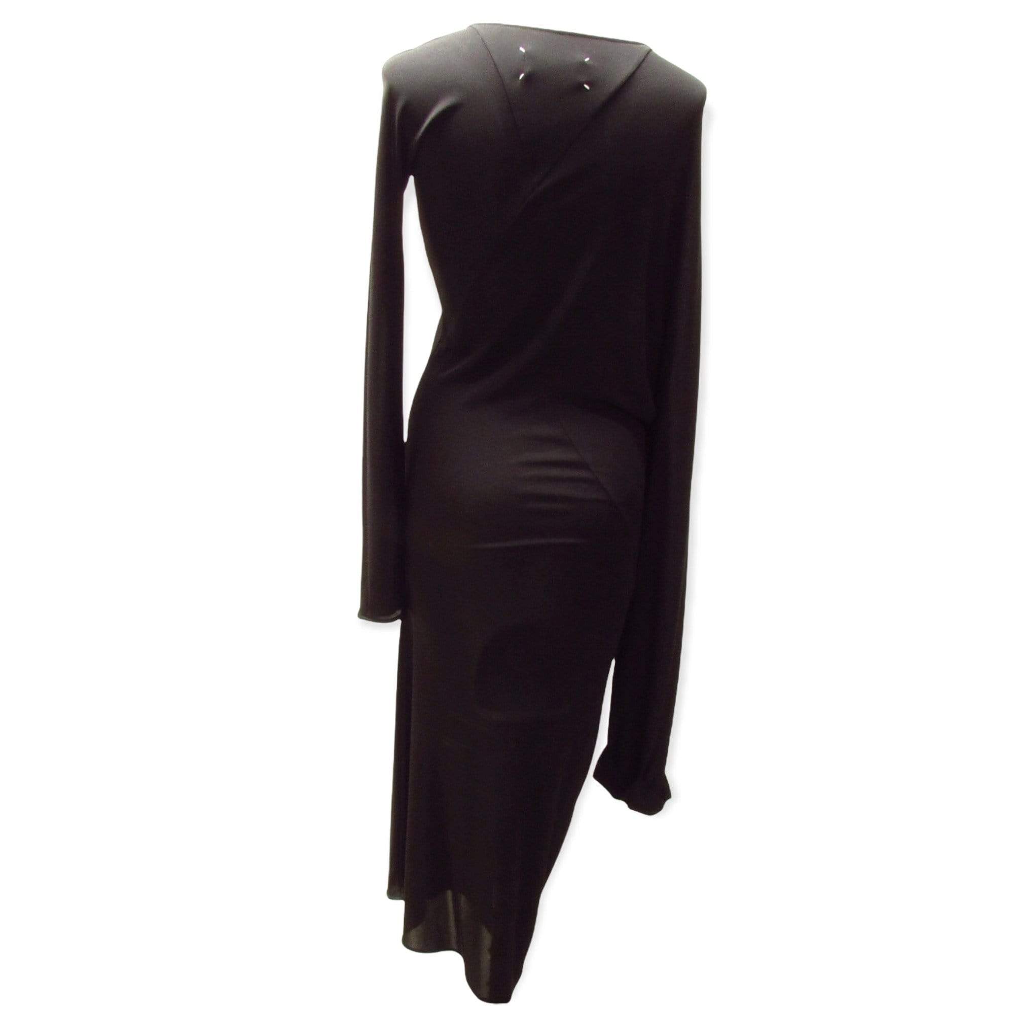 Dresses Maison Martin Margiela Black Diamond Dress - Viscose Bias Cut Diamond Pattern Black