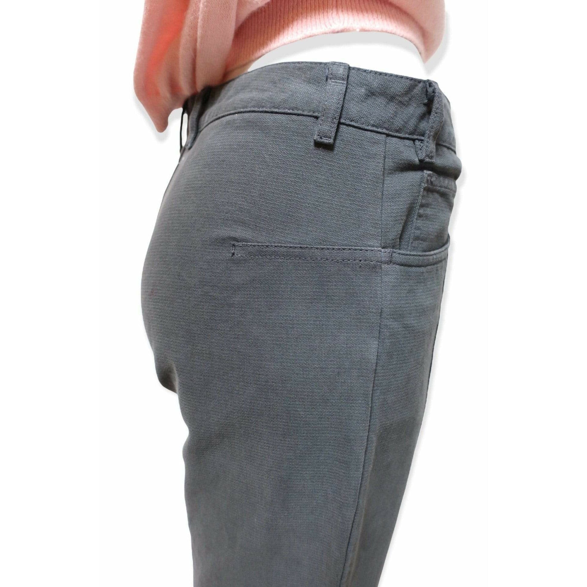 Pants Maison Martin Margiela High Cut Wide Leg Pant - Grey High-Cut Button Fly White Smoke