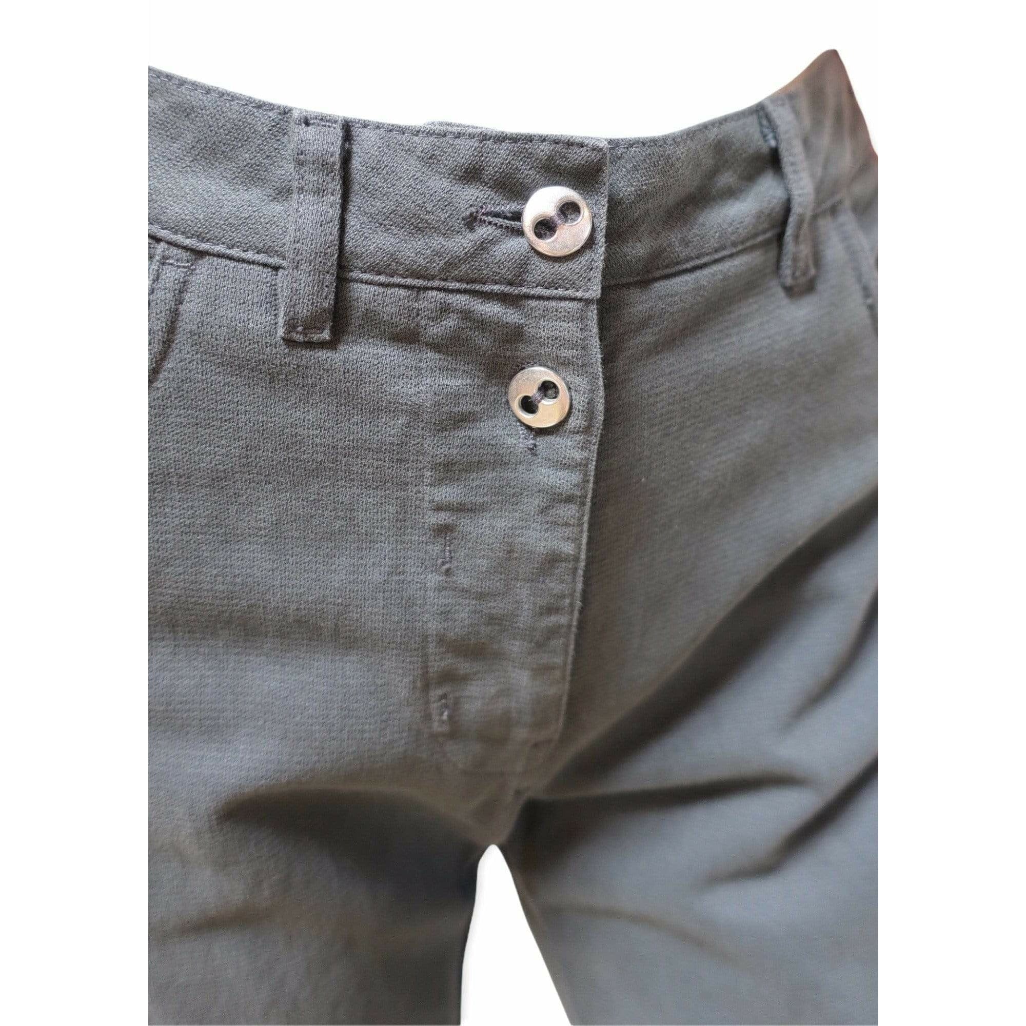 Pants Maison Martin Margiela High Cut Wide Leg Pant - Grey High-Cut Button Fly Dim Gray