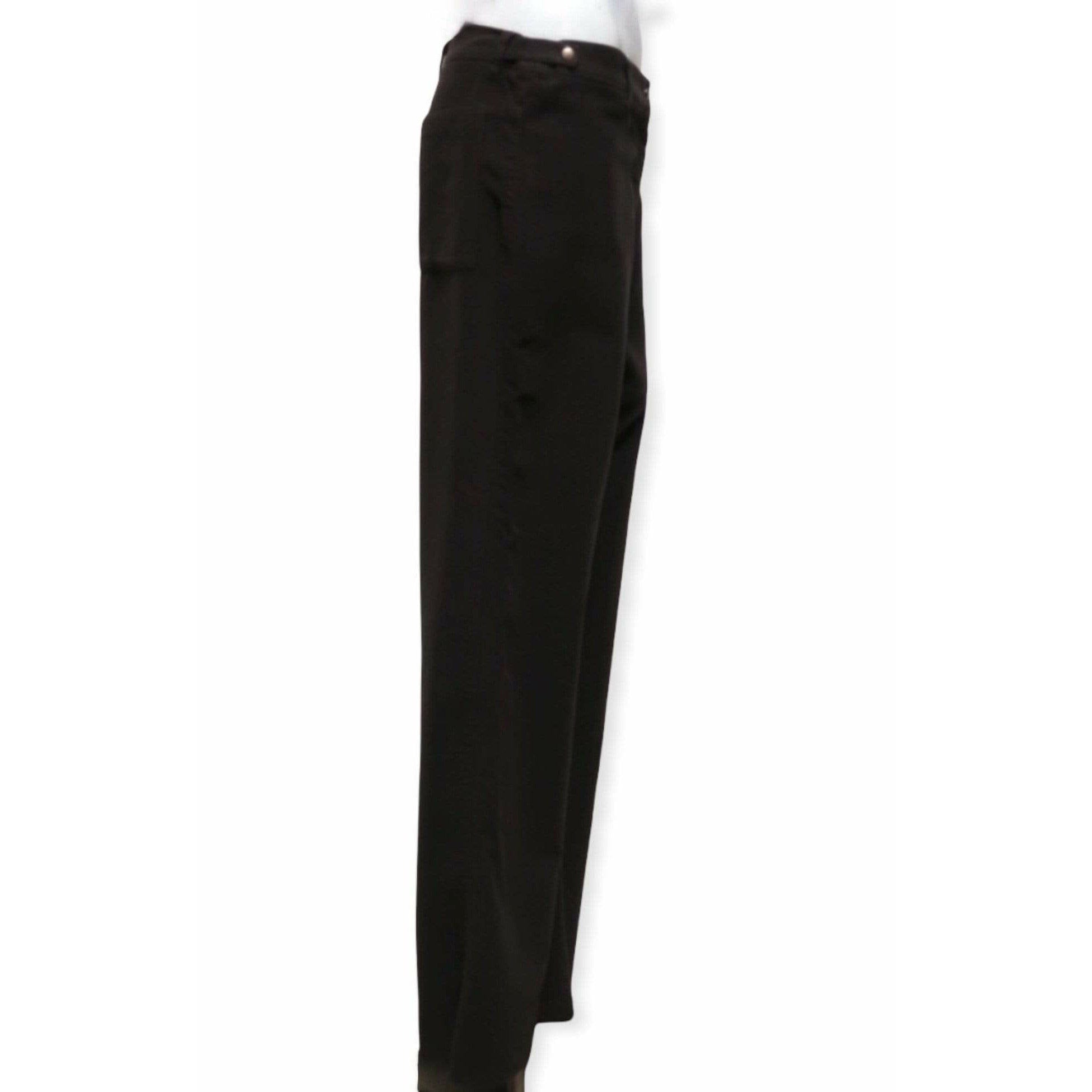 Pants Maison Martin Margiela Brown Flannel Pant - Brushed Cotton Adjustable Waist Black
