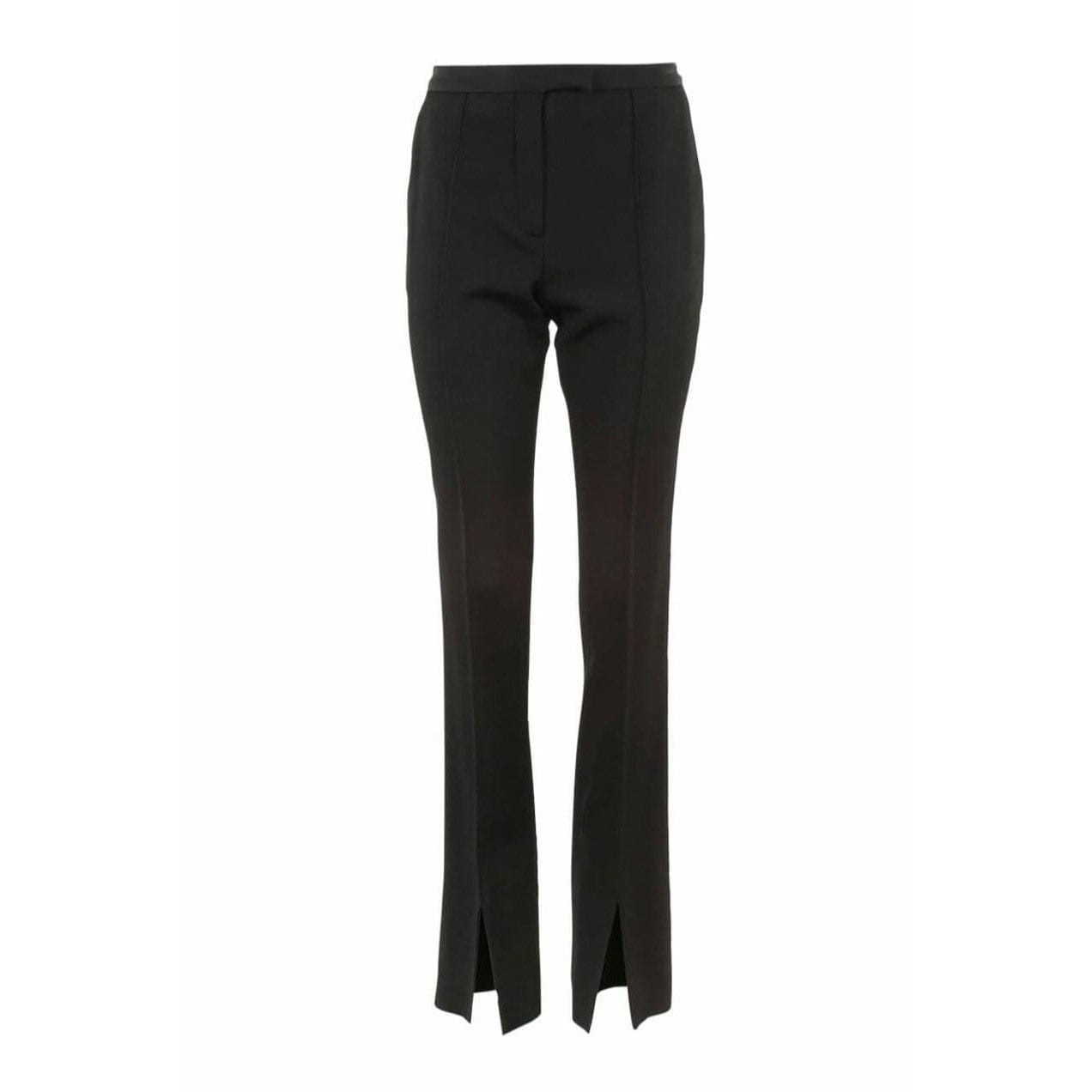 Pants Maison Martin Margiela Slit Leg Fitted Trousers - Cotton Rayon Black Black