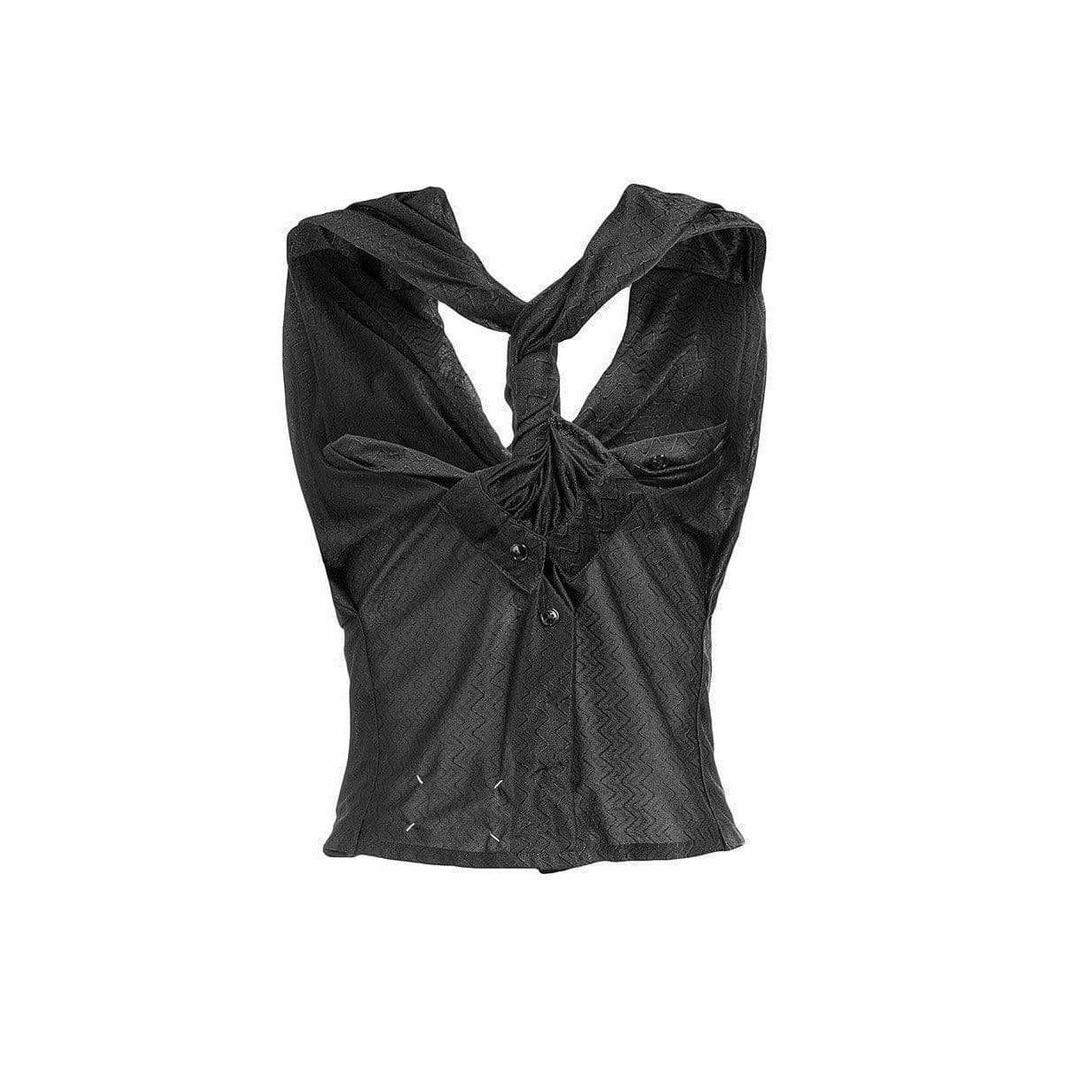 Shirts & Tops Maison Martin Margiela Halter Top - Viscose Stretch Vintage Dark Slate Gray