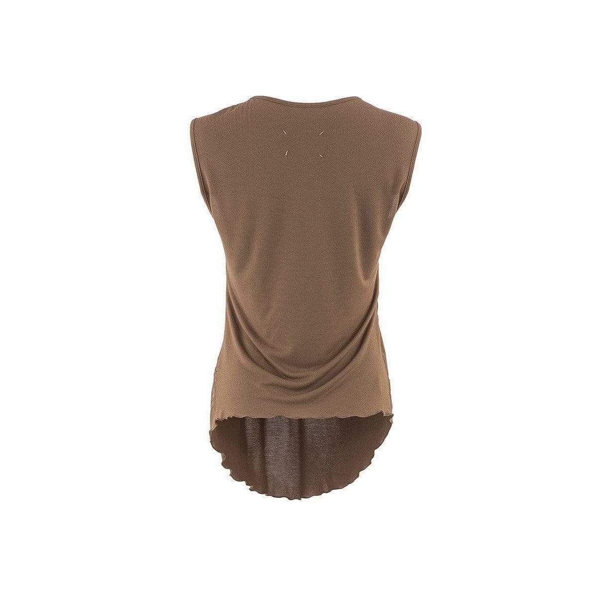 Shirts & Tops Maison Martin Margiela Sleeveless Top - Cotton Jersey Vintage Dim Gray