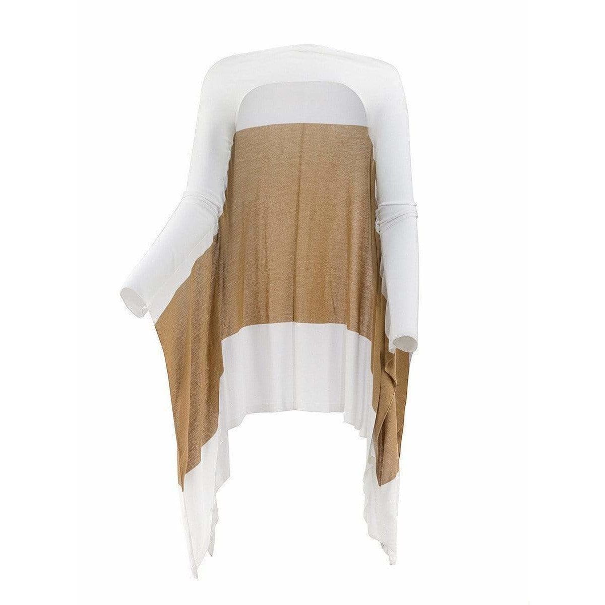 Shirts & Tops Maison Martin Margiela Vintage Open Front Cape - Viscose Knit Vintage White Smoke