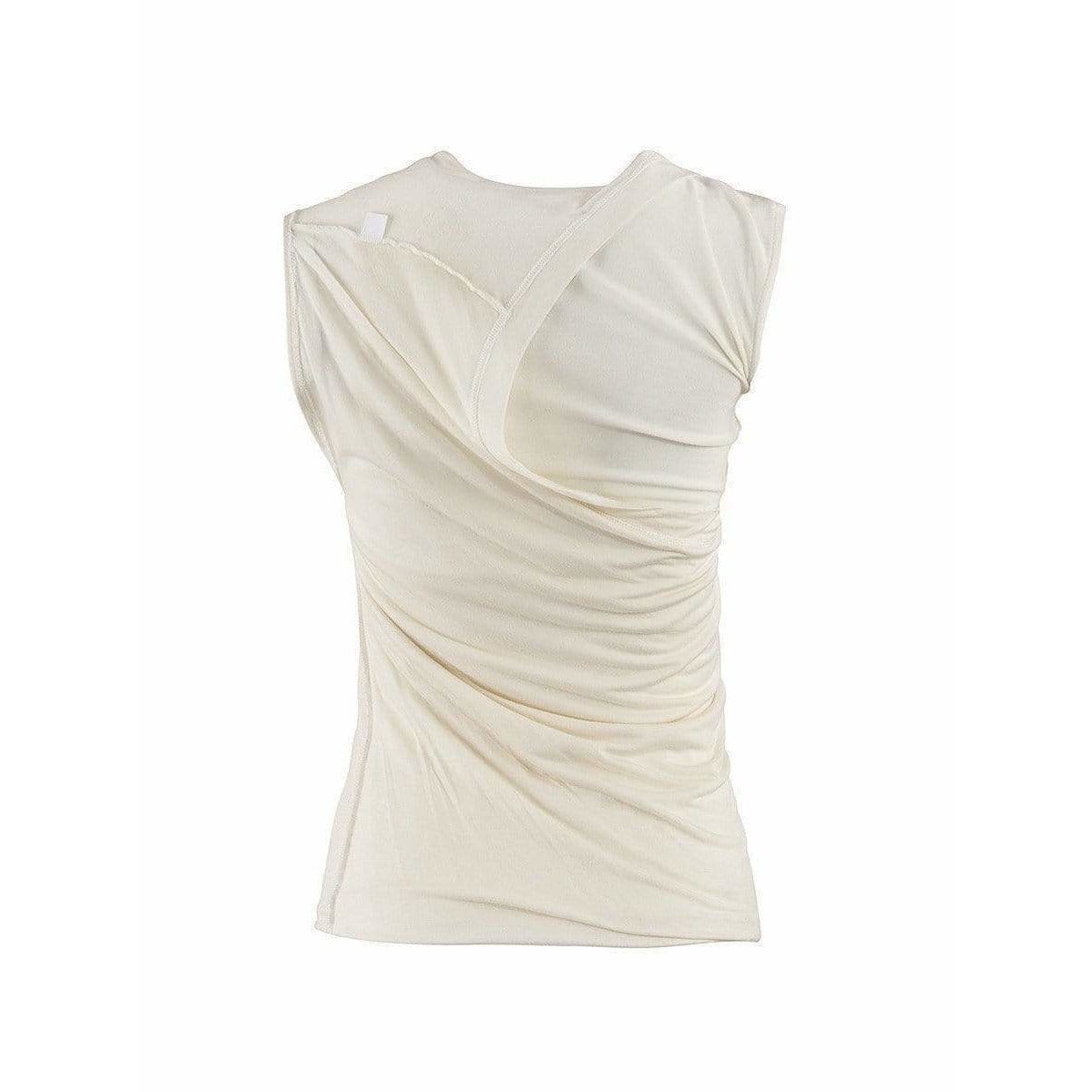 Shirts & Tops Maison Martin Margiela Twisted Sleeveless Top - Artisanal Sleeveless Vintage Light Gray