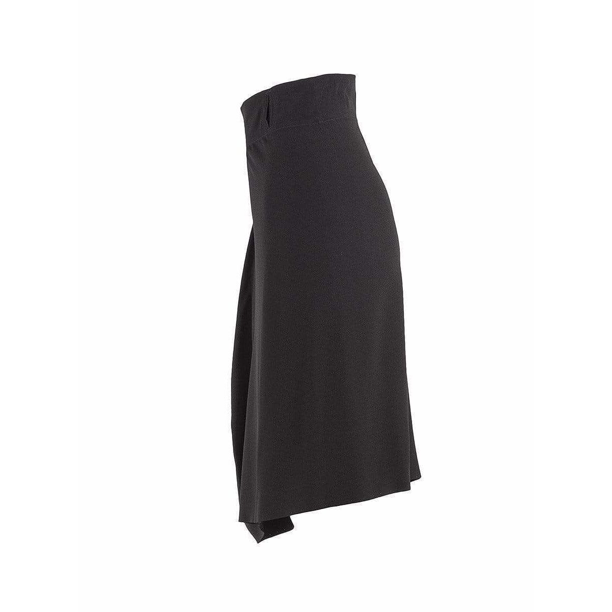 Skirts Maison Martin Margiela Midi Skirt - Polyester Elastic Waist Black Dark Slate Gray