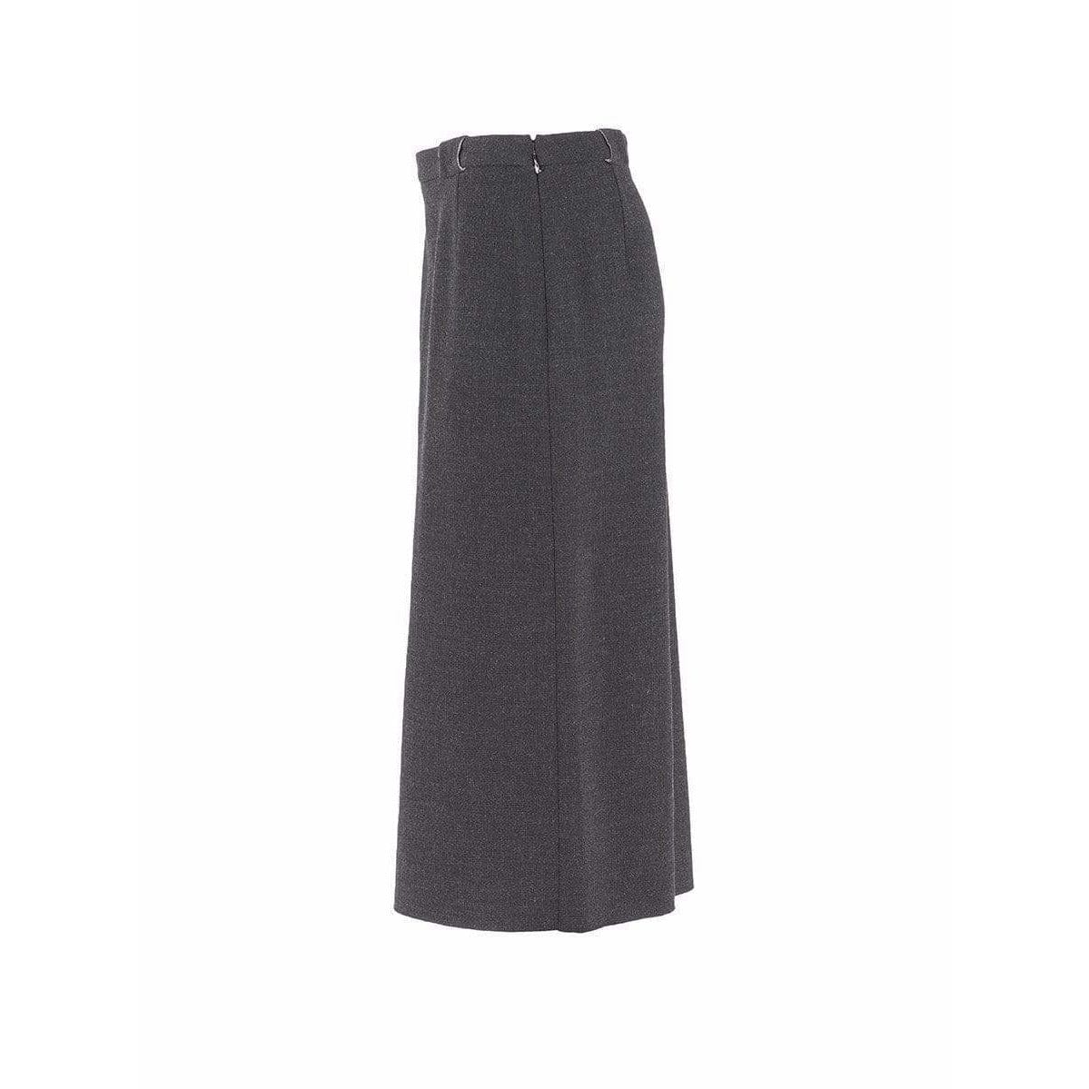 Skirts Maison Martin Margiela Belted Pencil Skirt - Wool Midi Grey Dark Slate Gray