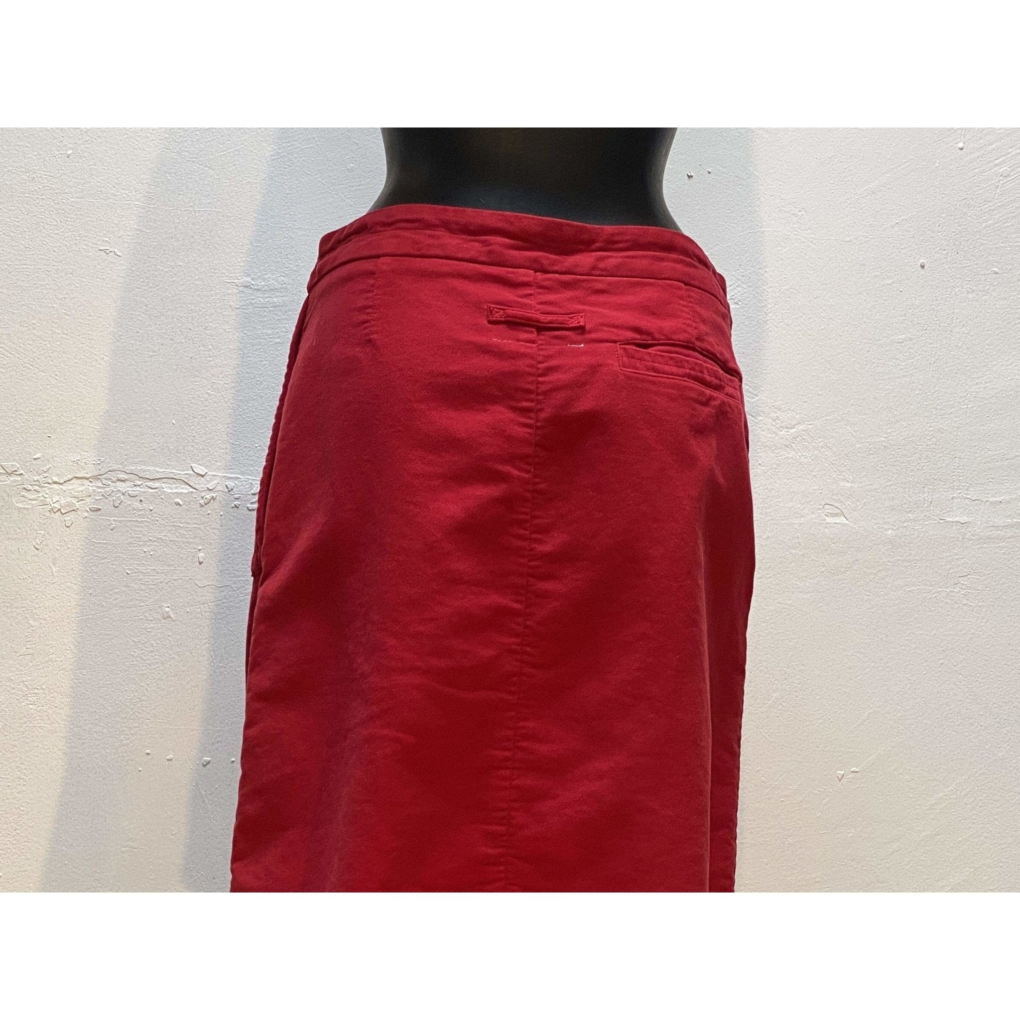 Skirts Maison Martin Margiela Wrap Skirt - Cotton Red Side Zip Light Gray