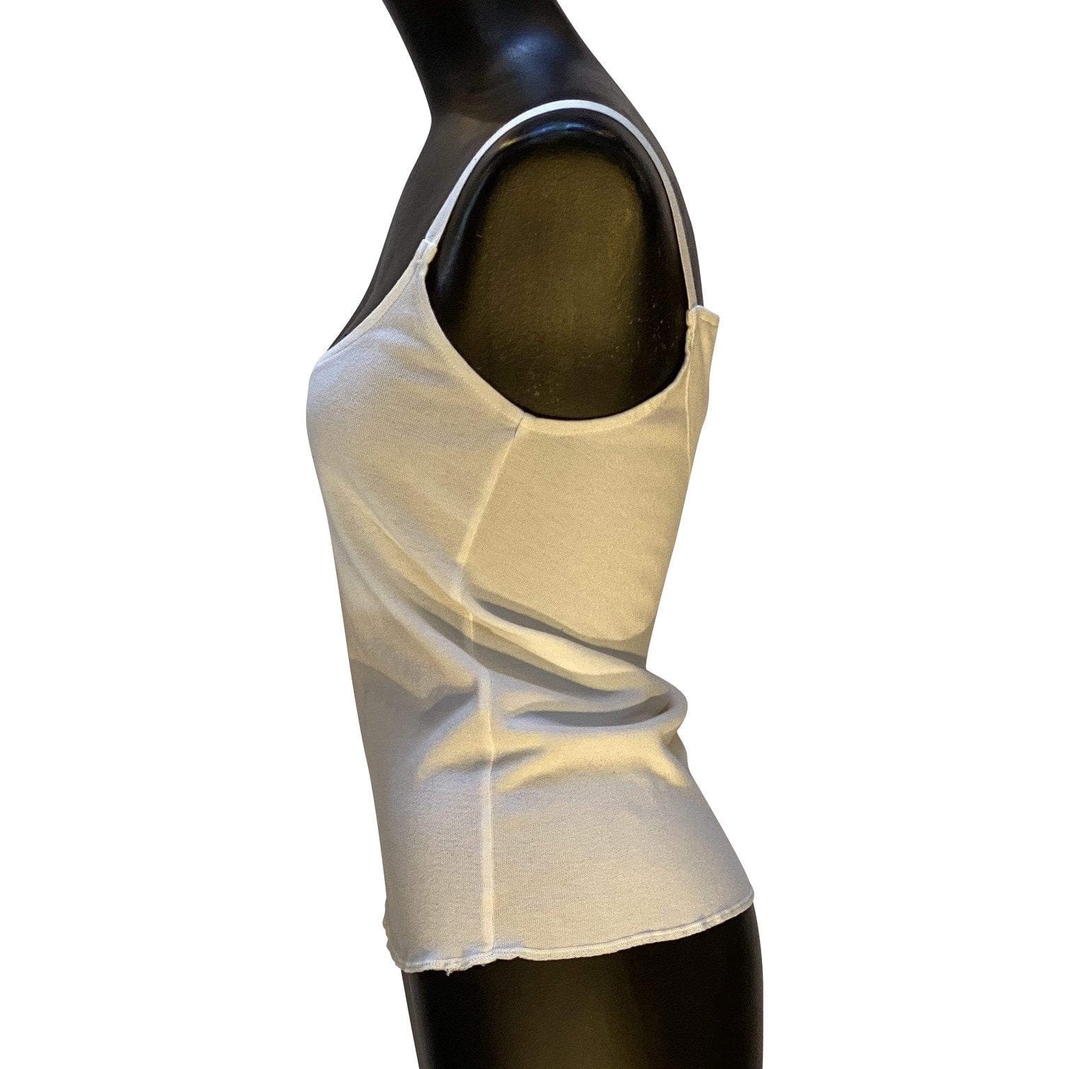 top Maison Martin Margiela Cotton Tank Top White Smoke