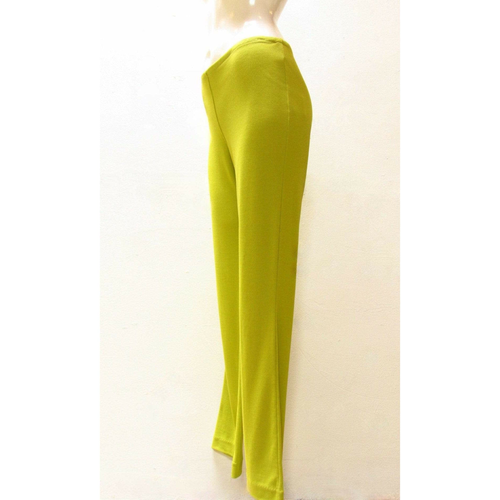 Pants Matsuda Vintage Chartreuse Stretch Pant Seashell