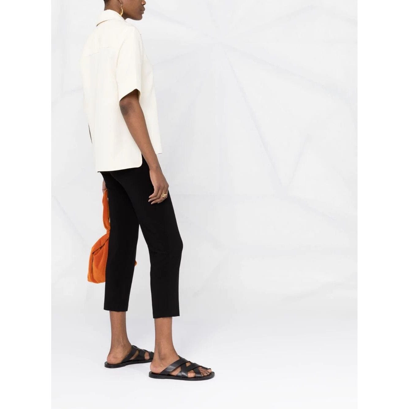 Pants Norma Kamali Pencil Pant - Everyday Stretch White Smoke