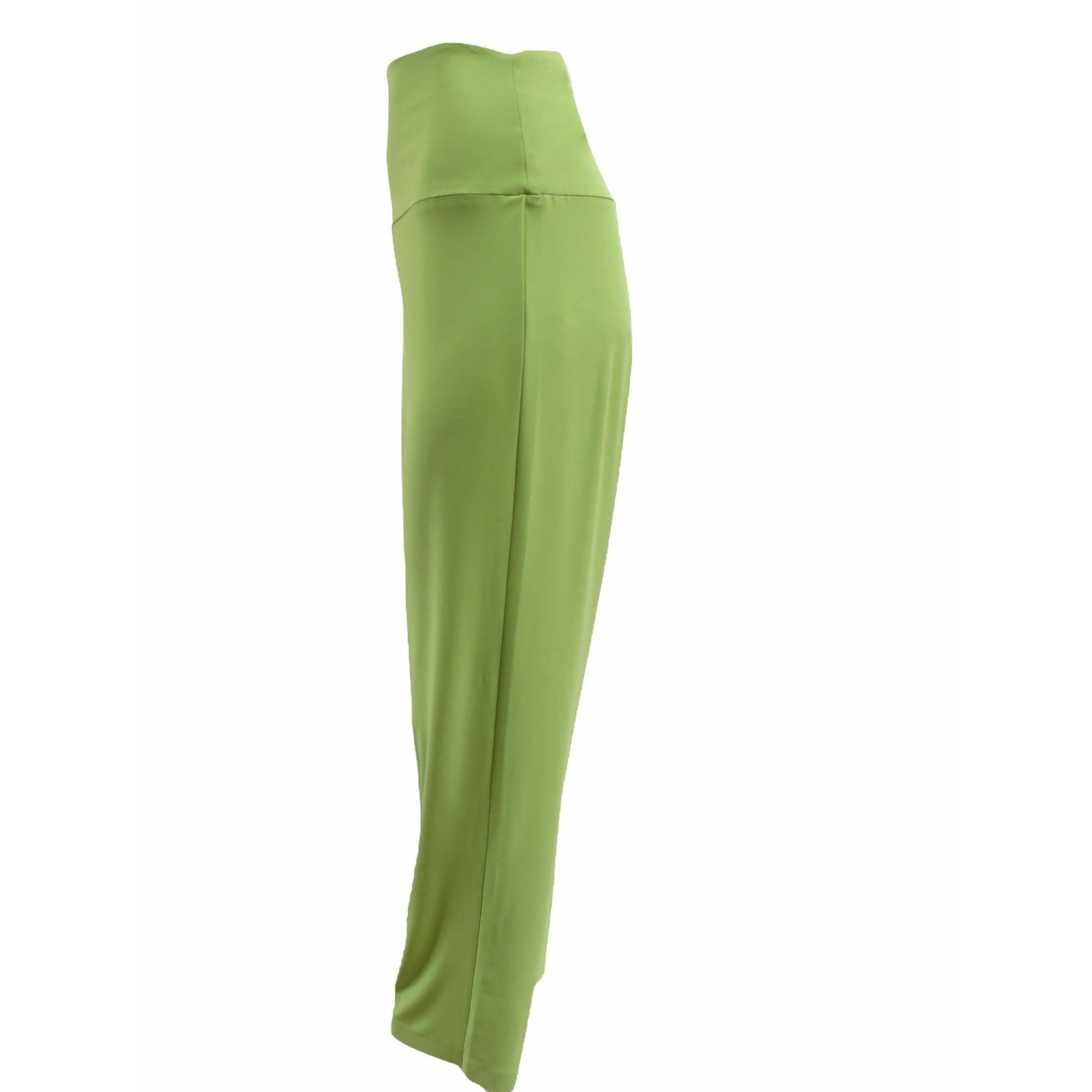 Pants Norma Kamali Pencil Pant - Slim Fit Stretch Trousers Olive Drab