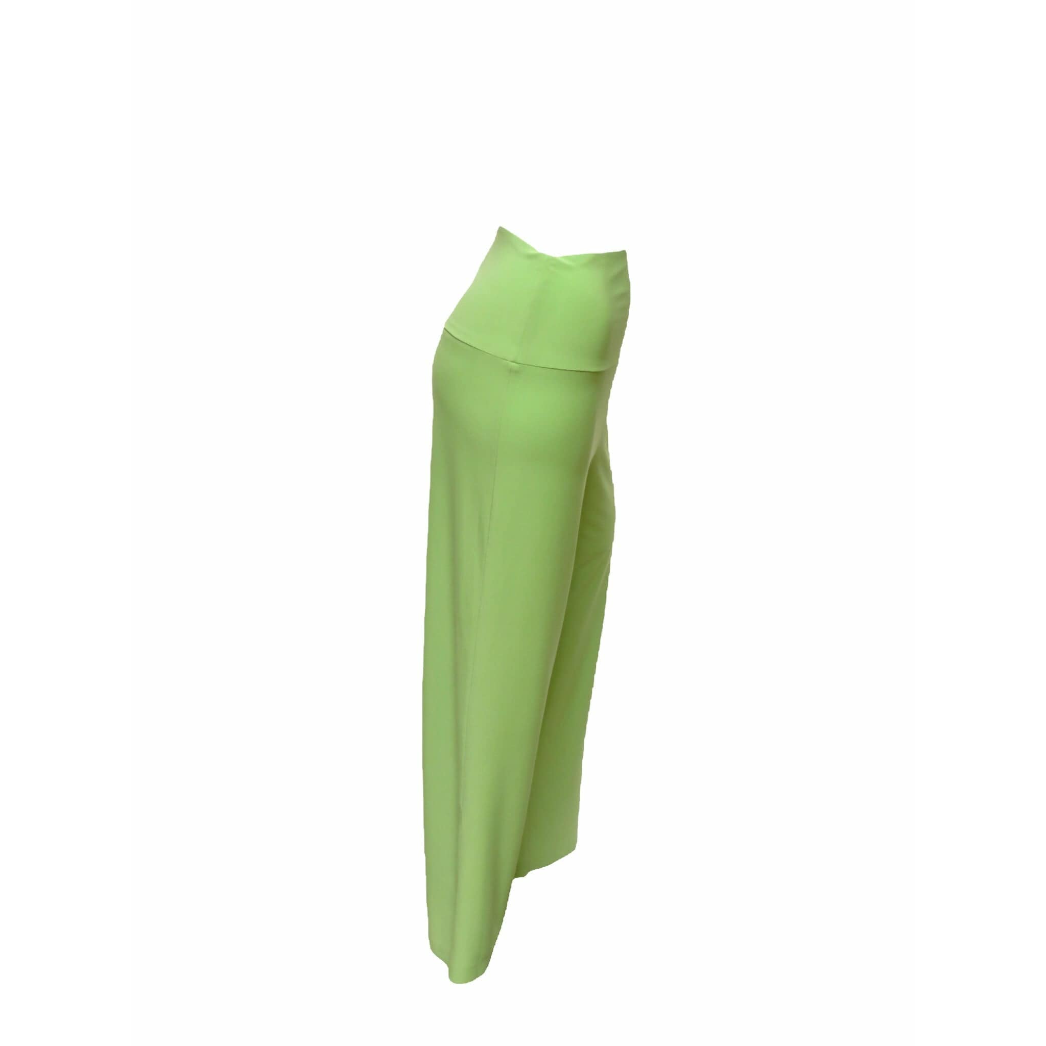Pants Norma Kamali Pencil Pant - Slim Fit Stretch Trousers Dark Sea Green