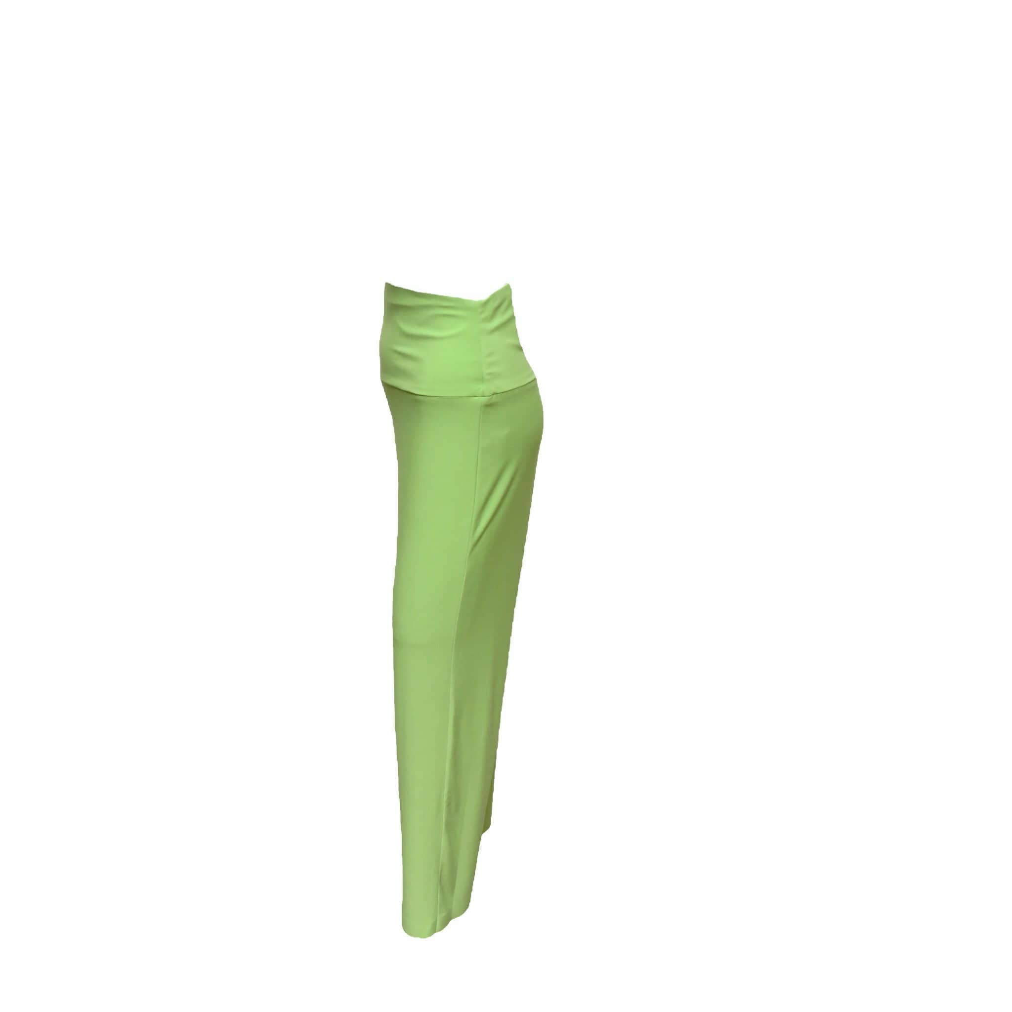 Pants Norma Kamali Pencil Pant - Slim Fit Stretch Trousers Dark Sea Green