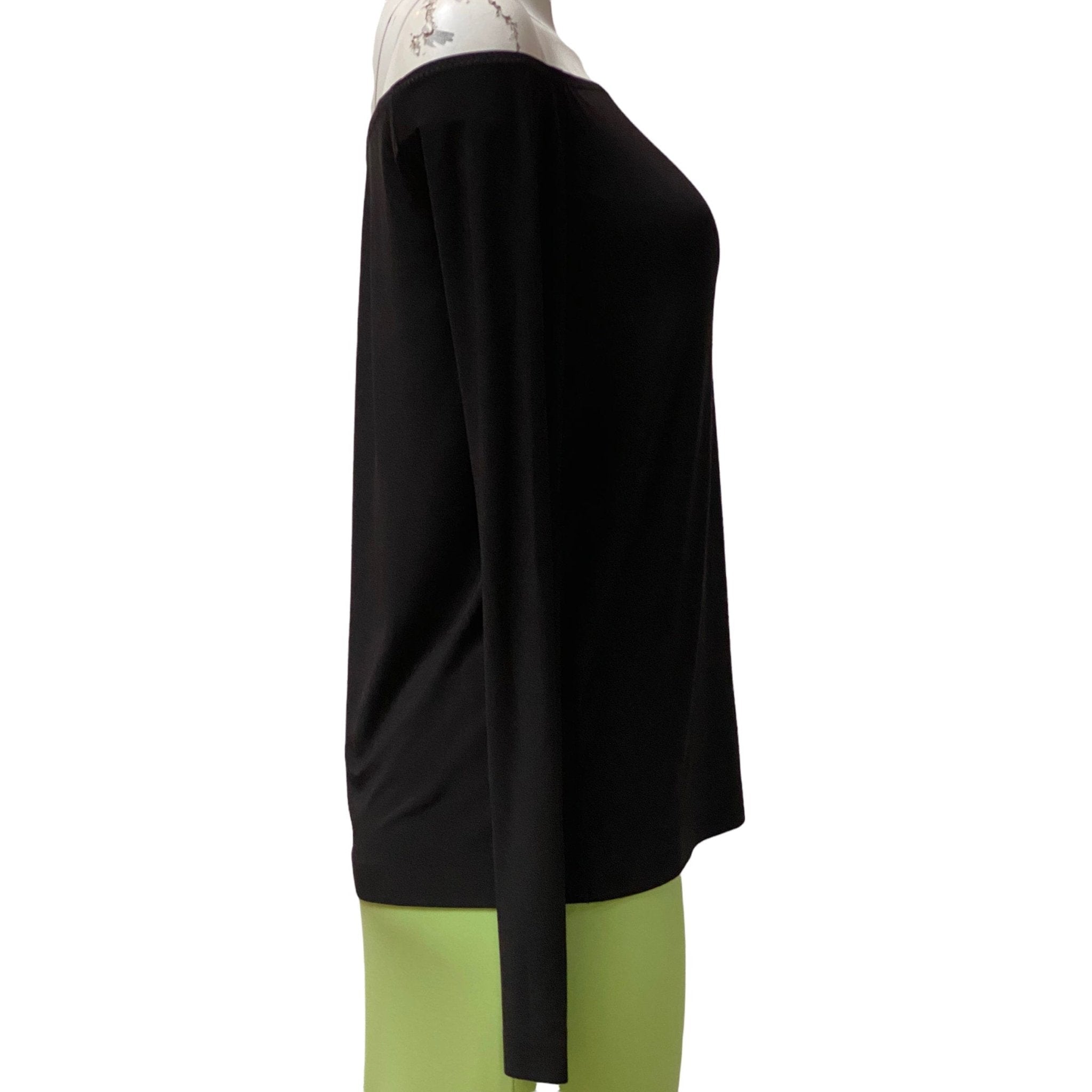 Shirts & Tops Norma Kamali Off Shoulder Top - Long Sleeve Jersey Black