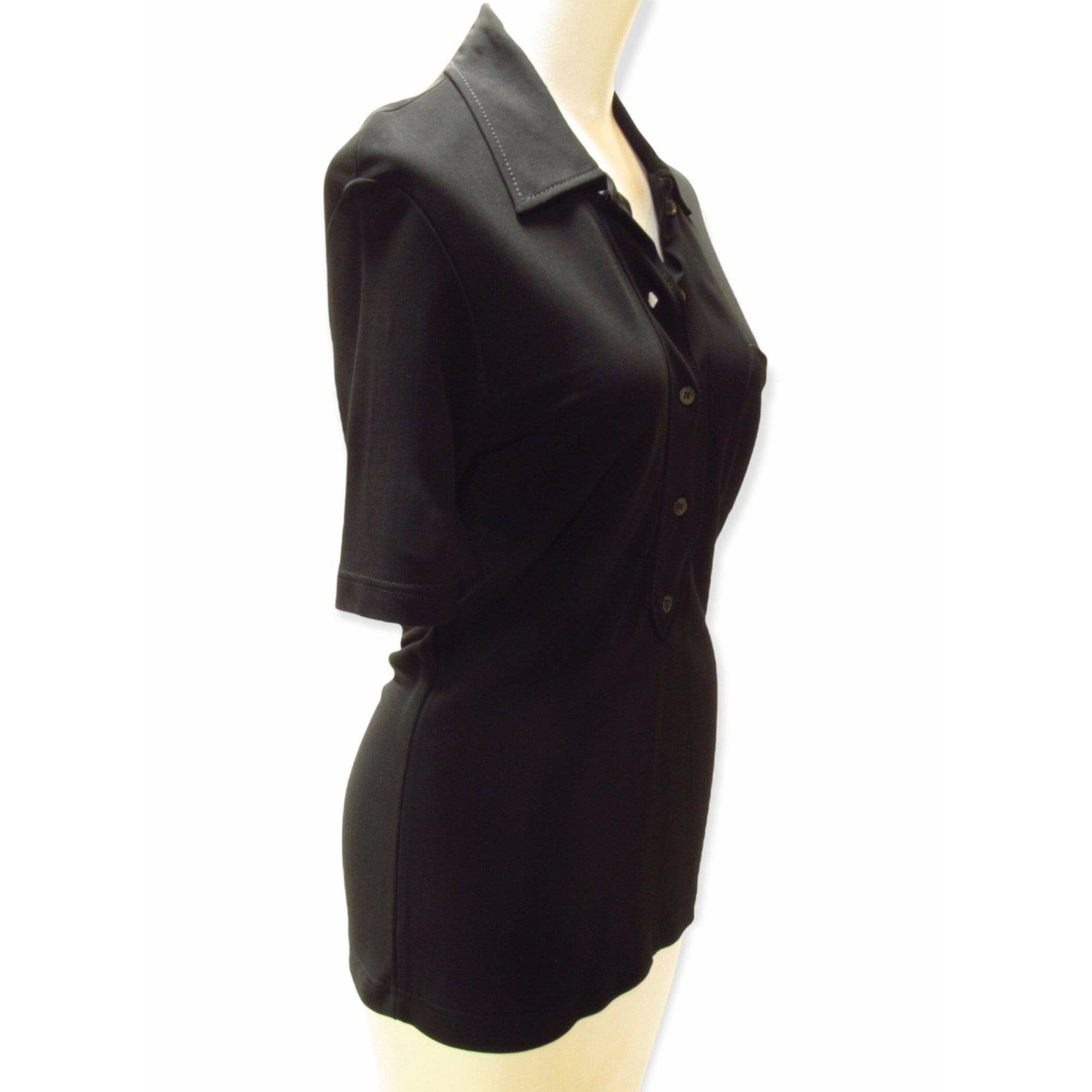 Shirts & Tops Paco Rabanne Black Short Sleeve Polo Black