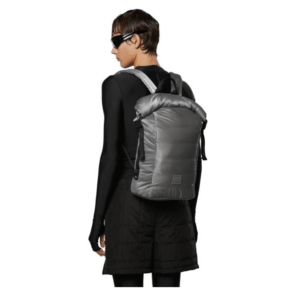 Backpacks RAINS Loop Backpack - Quilted Rolltop Bag Black