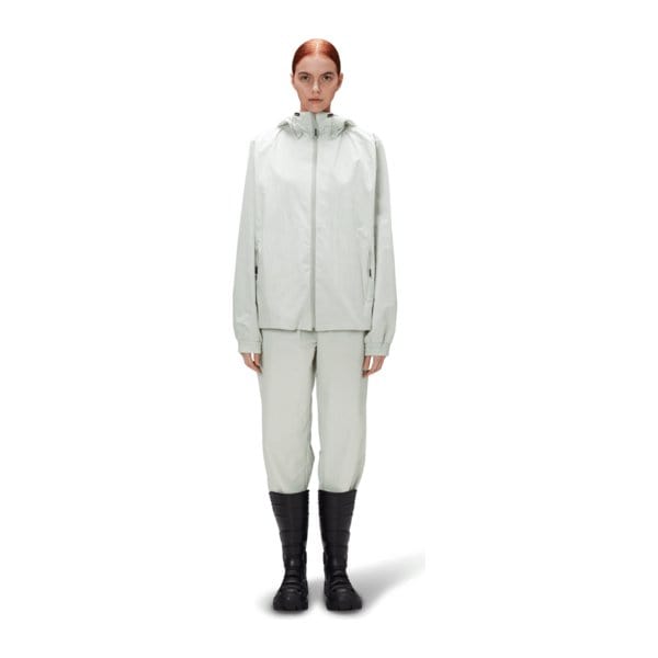 Coats & Jackets RAINS Juba Jacket - Nylon Track Jacket Light Gray